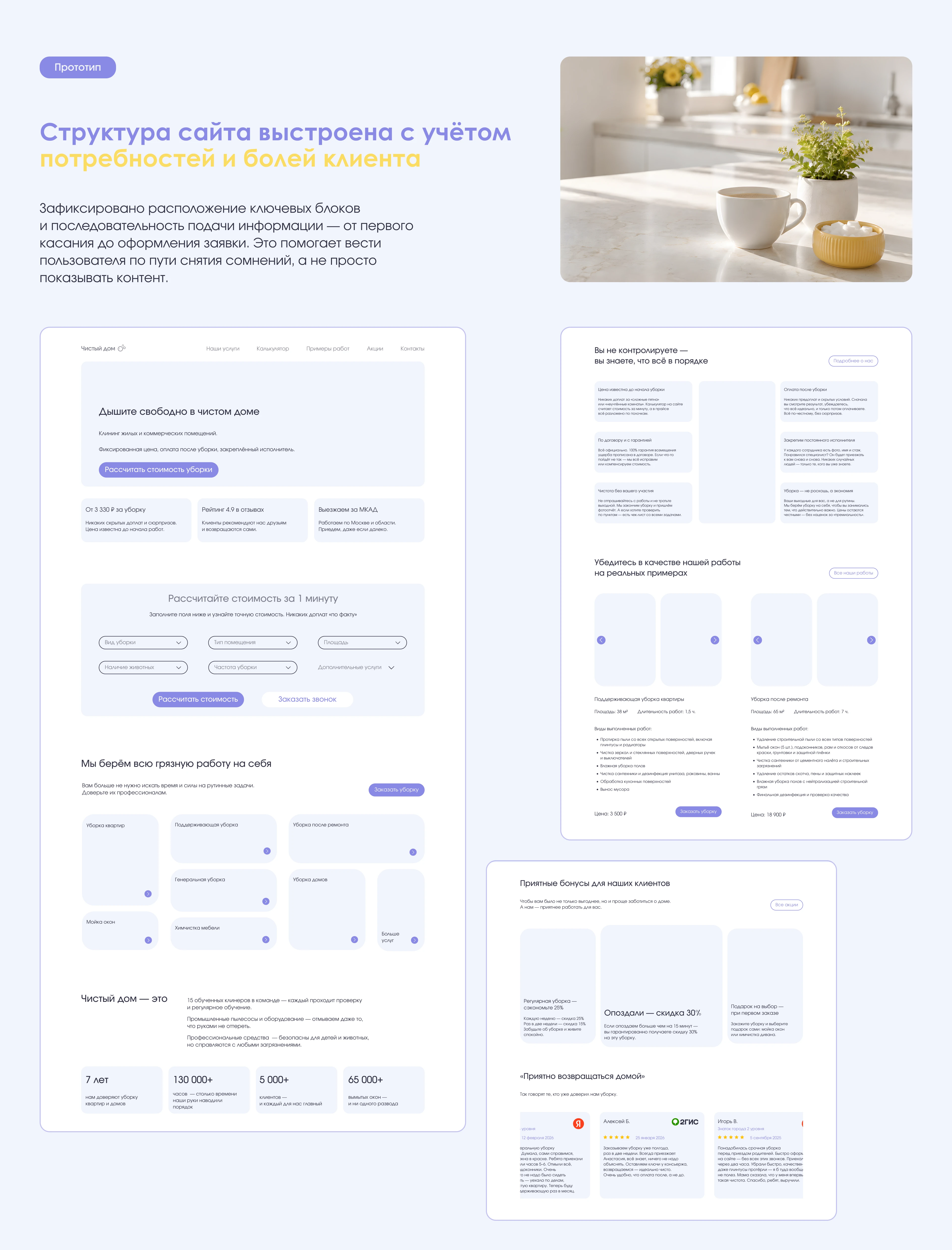 Website for Cleaning Services — Изображение №5 — Интерфейсы, Маркетинг на Dprofile