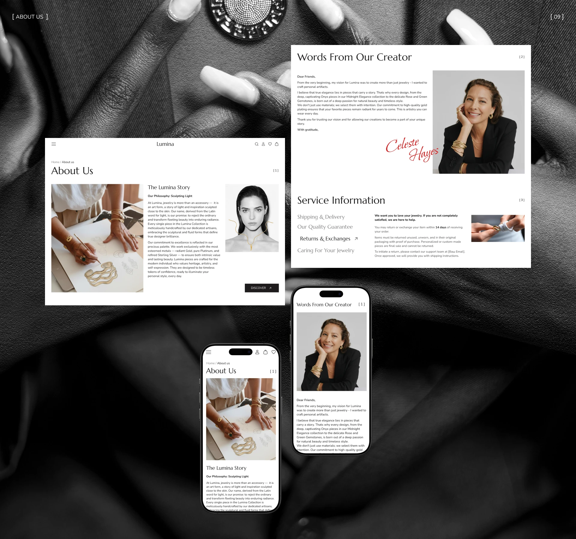 Интернет-магазин концептуальных украшений — Изображение №16 — Интерфейсы на Dprofile