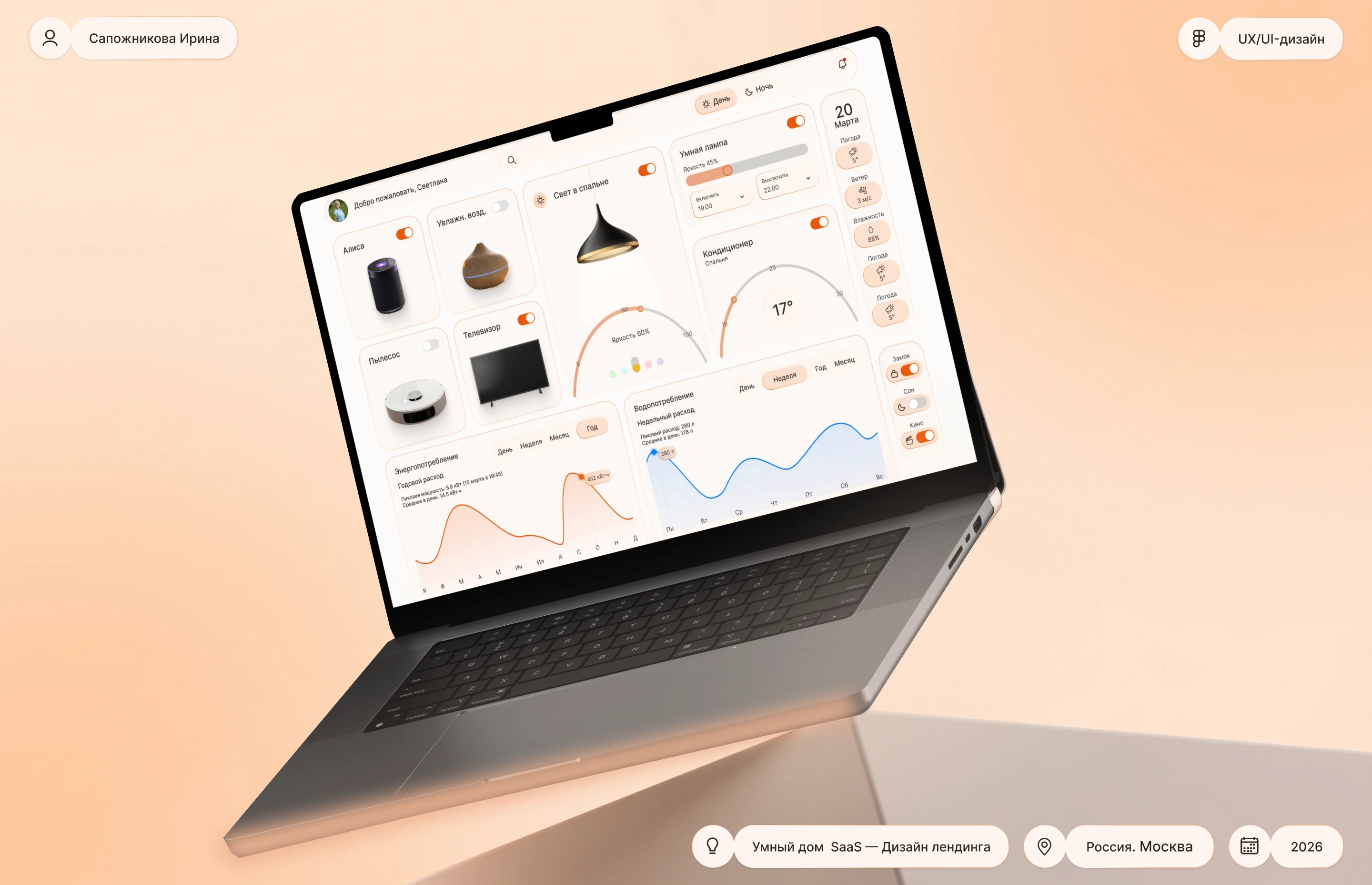 SaaS • UI/UX Design • Dashboard Design • Landing Page — Изображение №1 — Интерфейсы на Dprofile