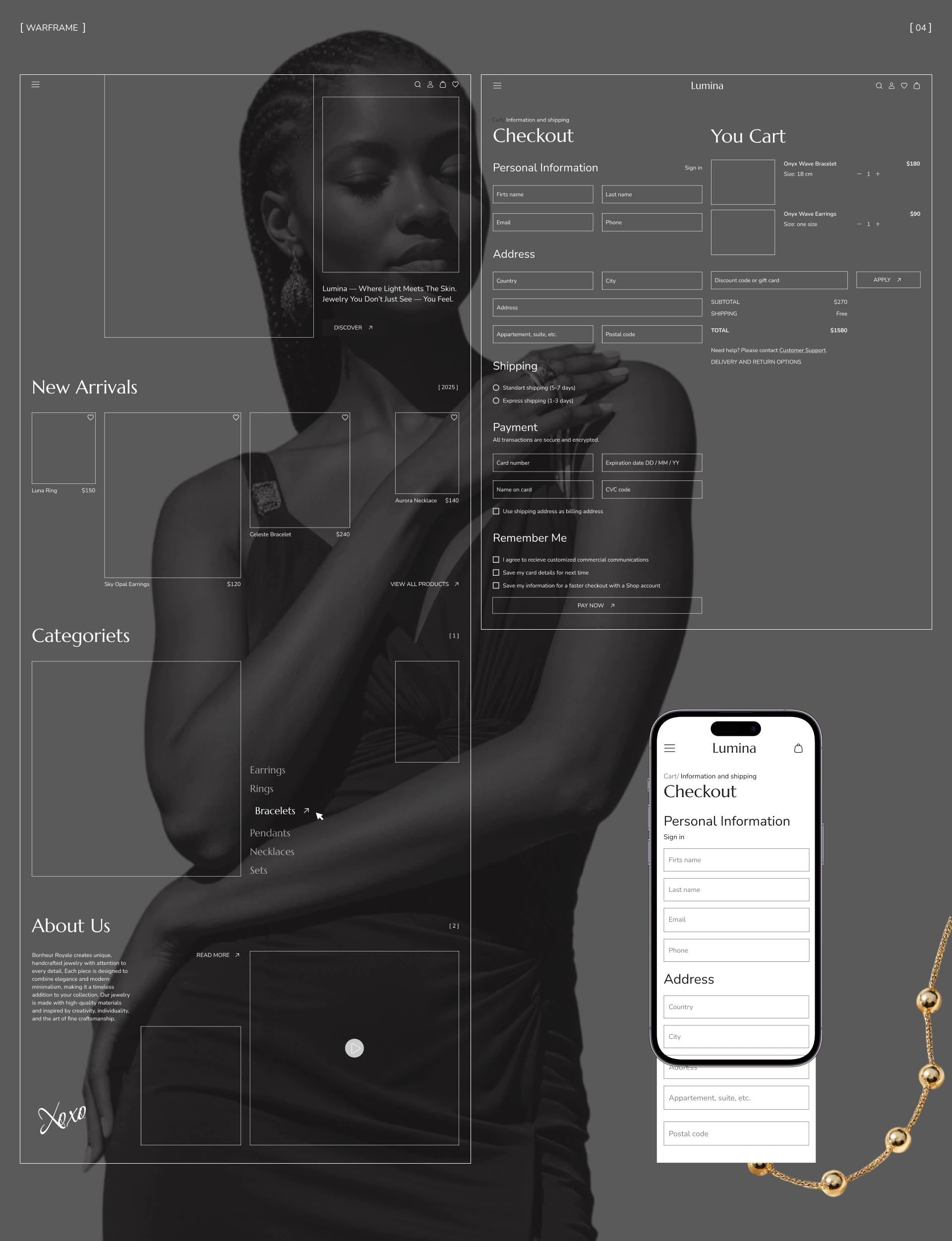 Интернет-магазин концептуальных украшений — Изображение №7 — Интерфейсы на Dprofile