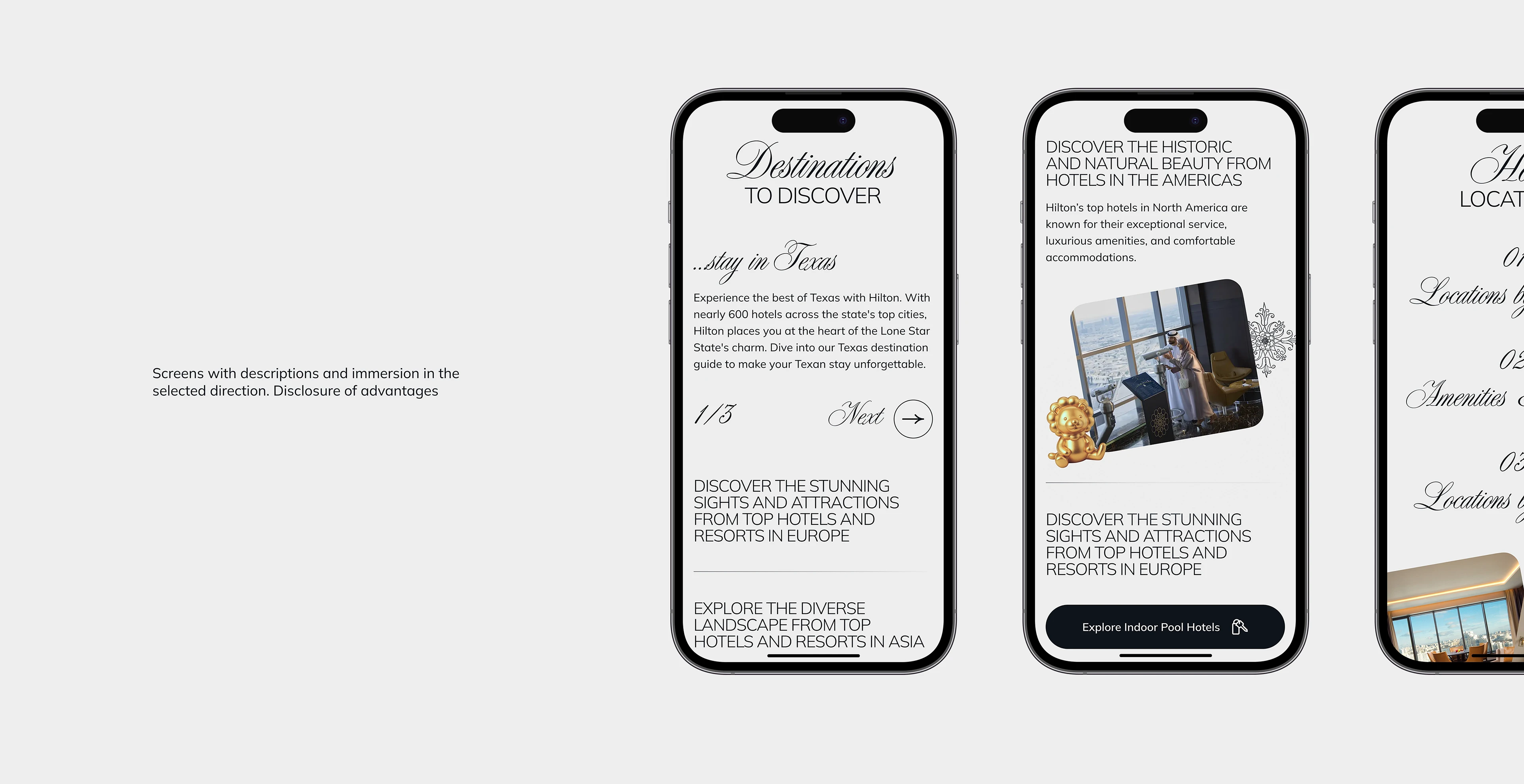 Hilton Website Redesign — UX/UI Case Study — Изображение №12 — Интерфейсы, Анимация на Dprofile