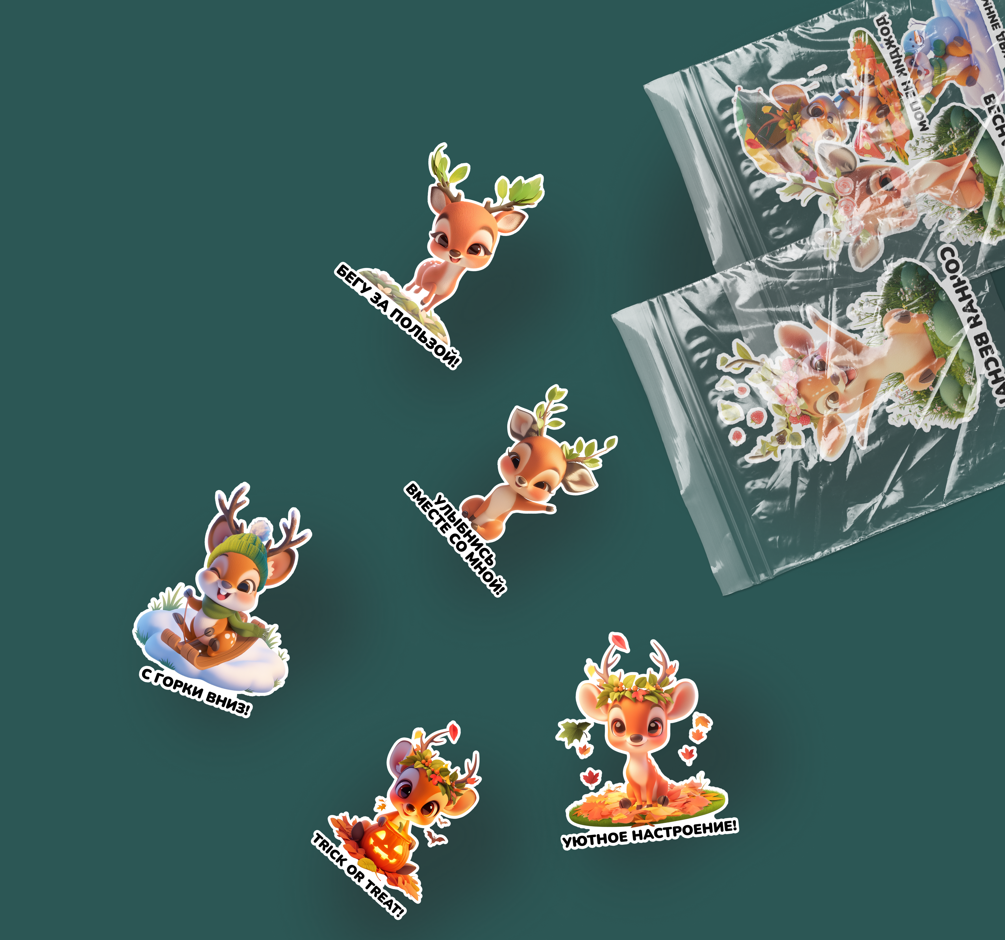 Персонаж для эко-бренда «Простор» — маскот и стикерпак — Изображение №11 — Брендинг, Иллюстрация на Dprofile