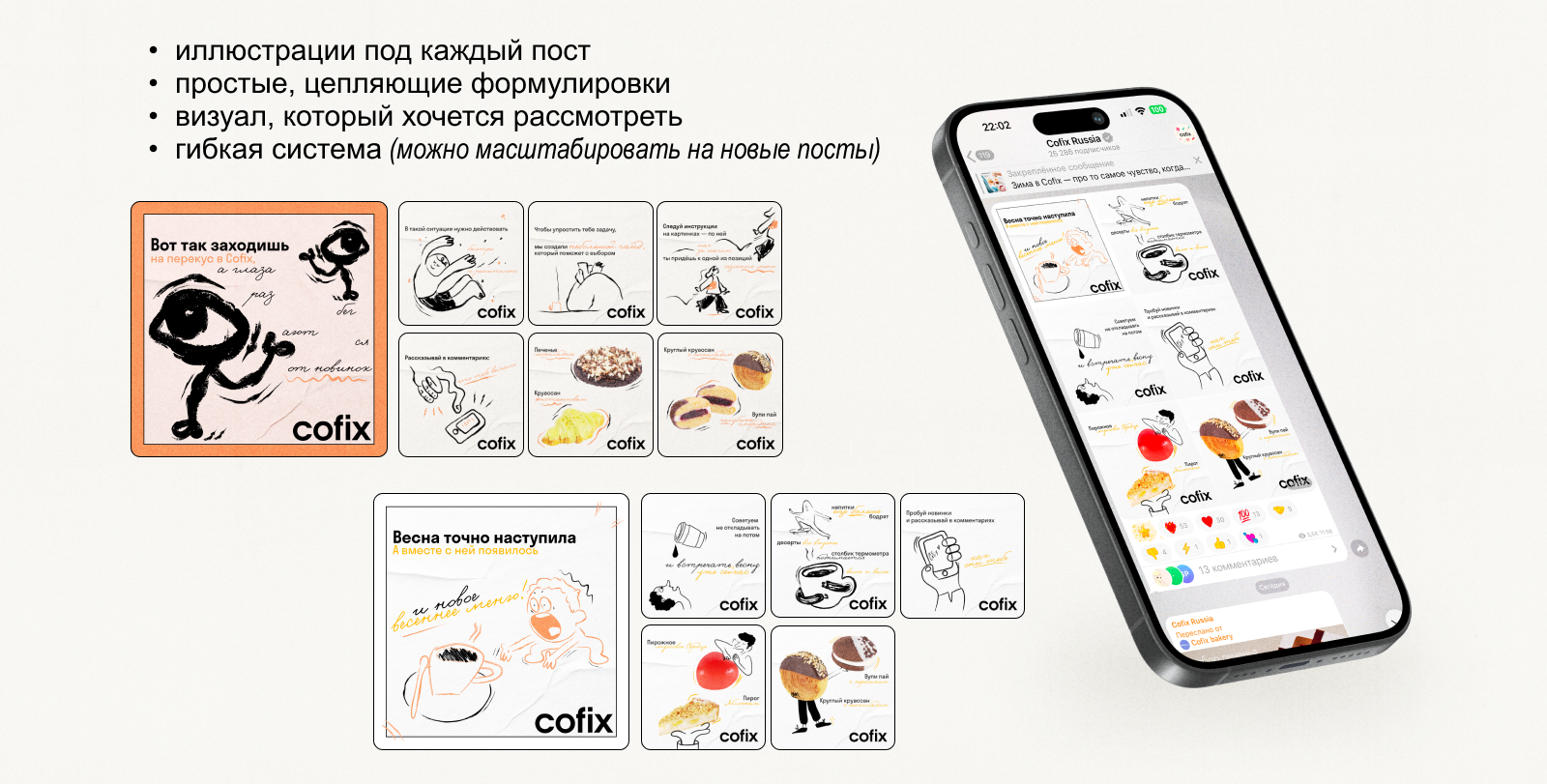 Cofix — системный дизайн для продаж: от меню до франшизы — Изображение №4 — Иллюстрация, Графика на Dprofile
