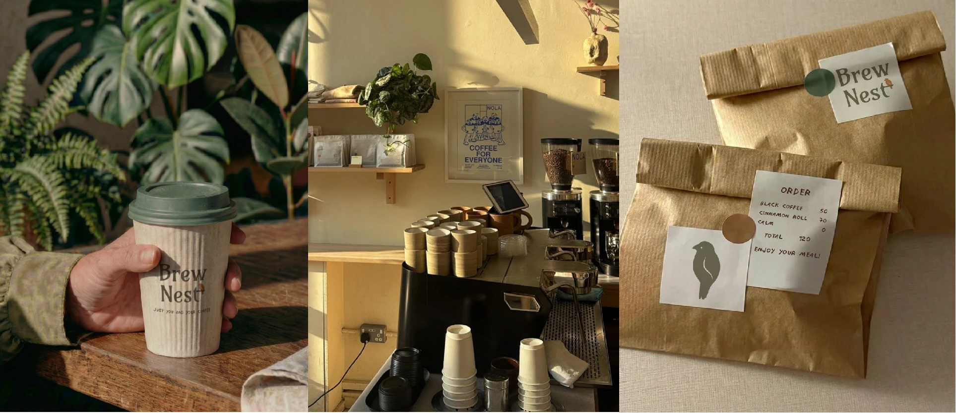 Визуальная айдентика для кофейни Brew Nest — Изображение №8 — Брендинг на Dprofile