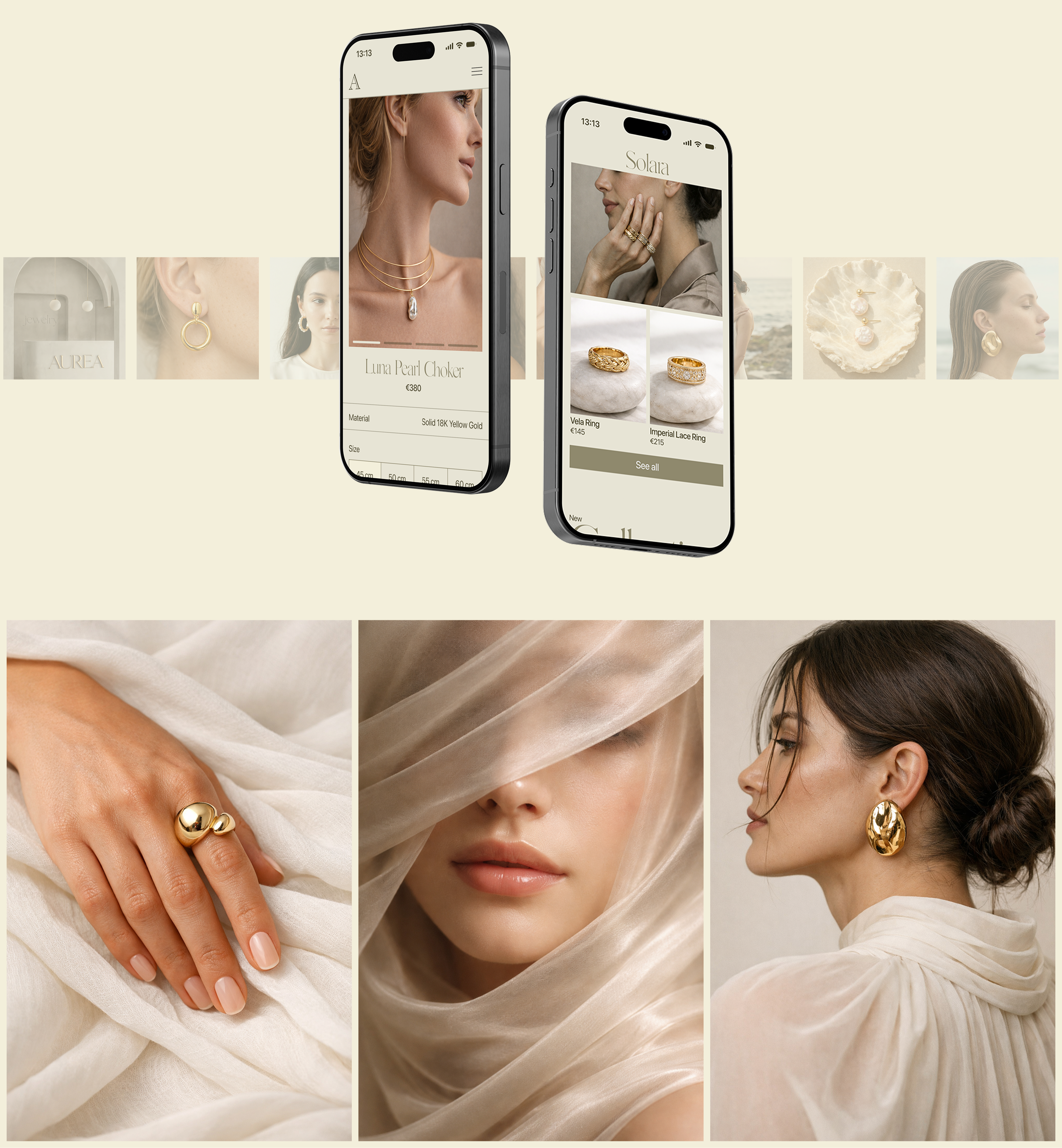 AUREA | e-commerce | UX/UI design for jewelry — Изображение №7 — Интерфейсы на Dprofile