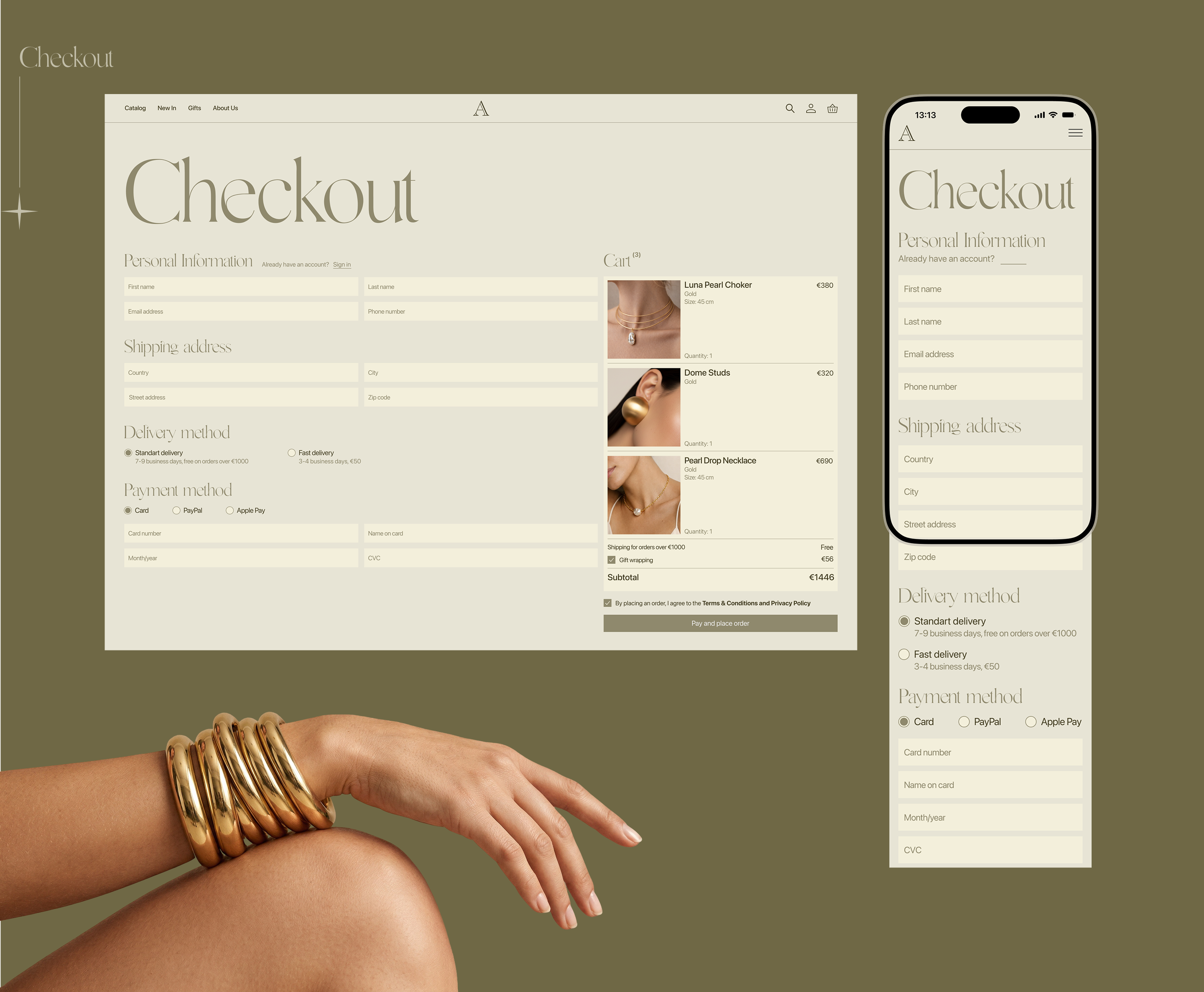 AUREA | e-commerce | UX/UI design for jewelry — Изображение №11 — Интерфейсы на Dprofile