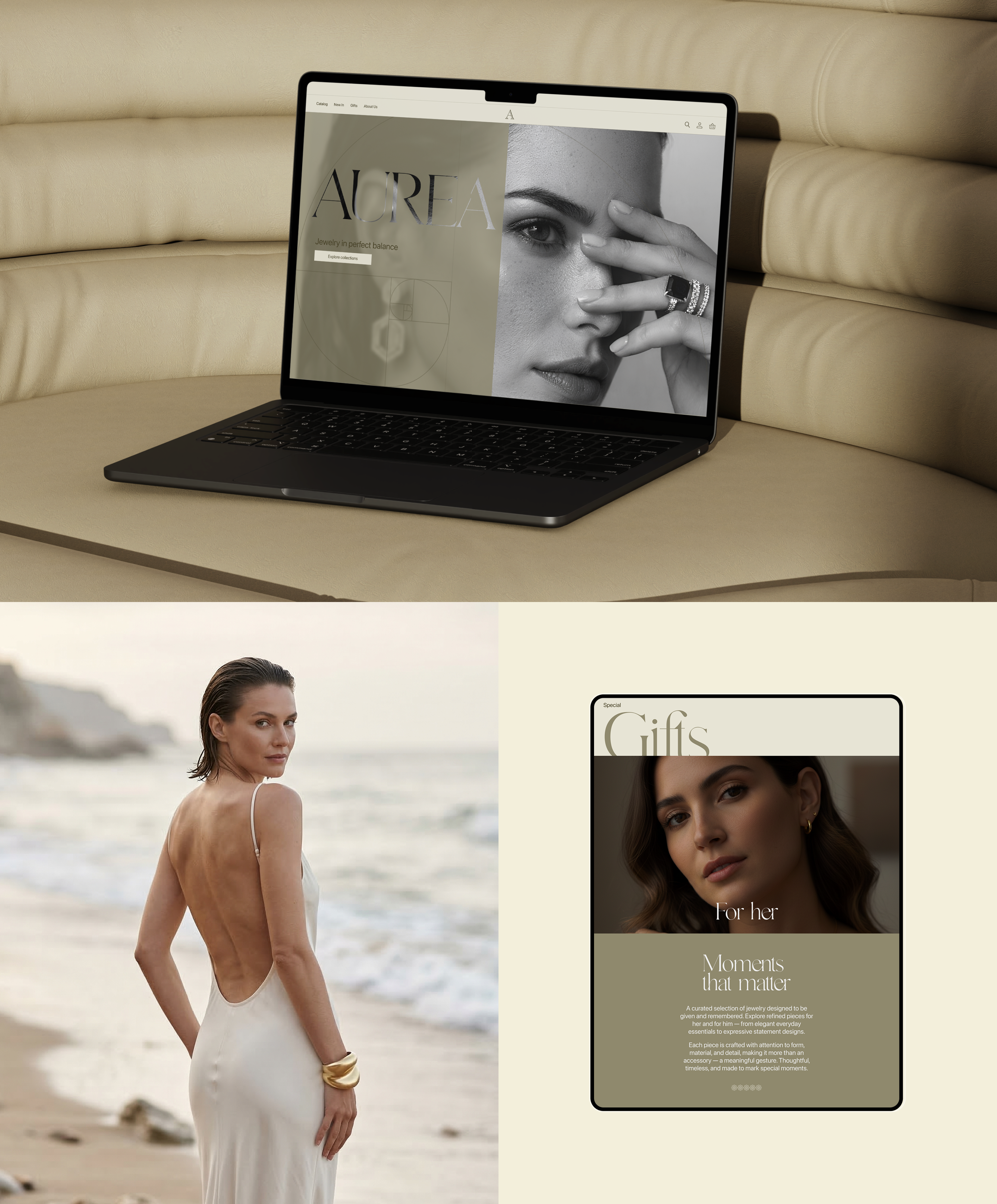 AUREA | e-commerce | UX/UI design for jewelry — Изображение №4 — Интерфейсы на Dprofile