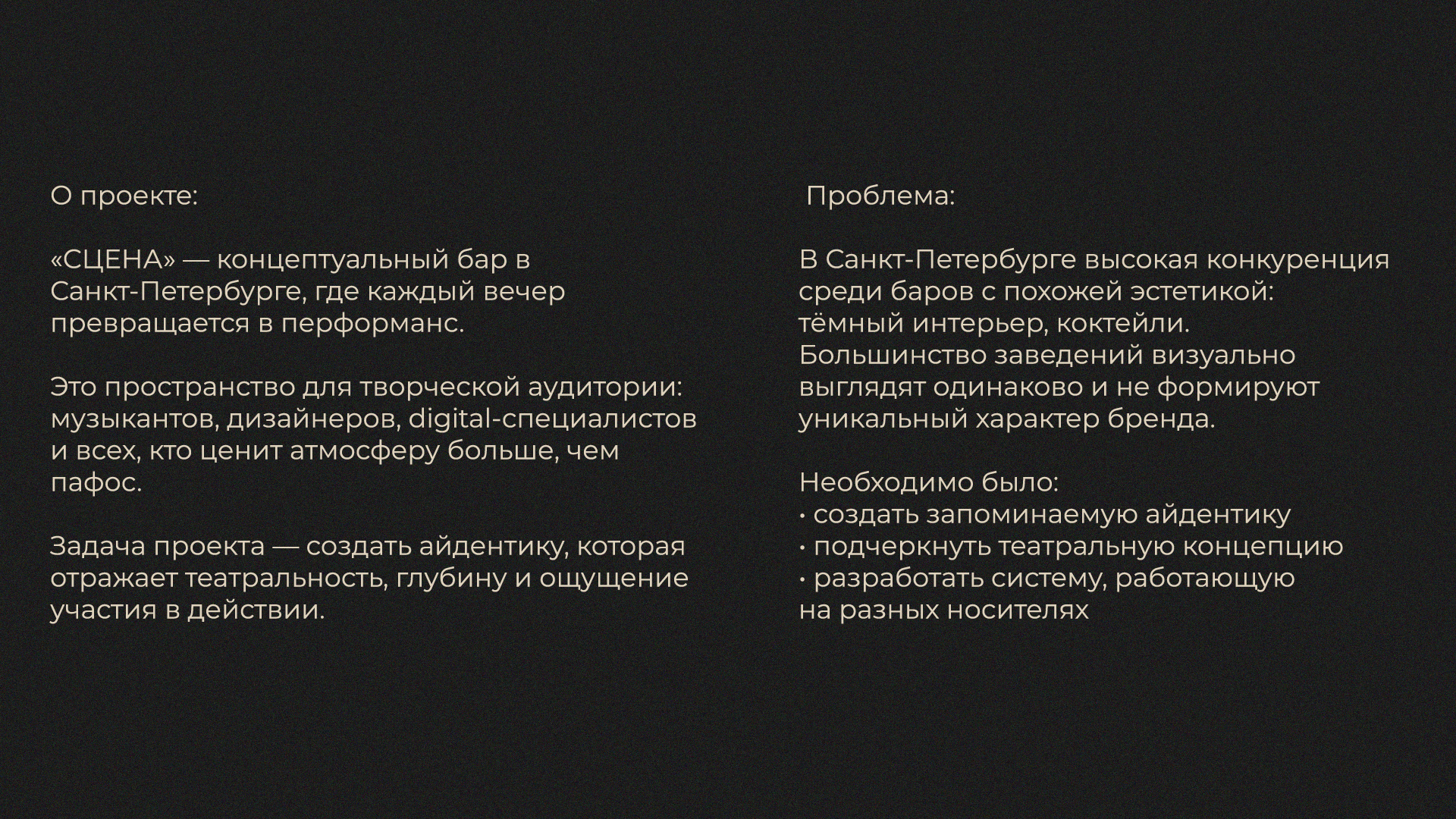 Айдентика атмосферного бара в Санкт-Петербурге — Изображение №2 — Брендинг, Графика на Dprofile
