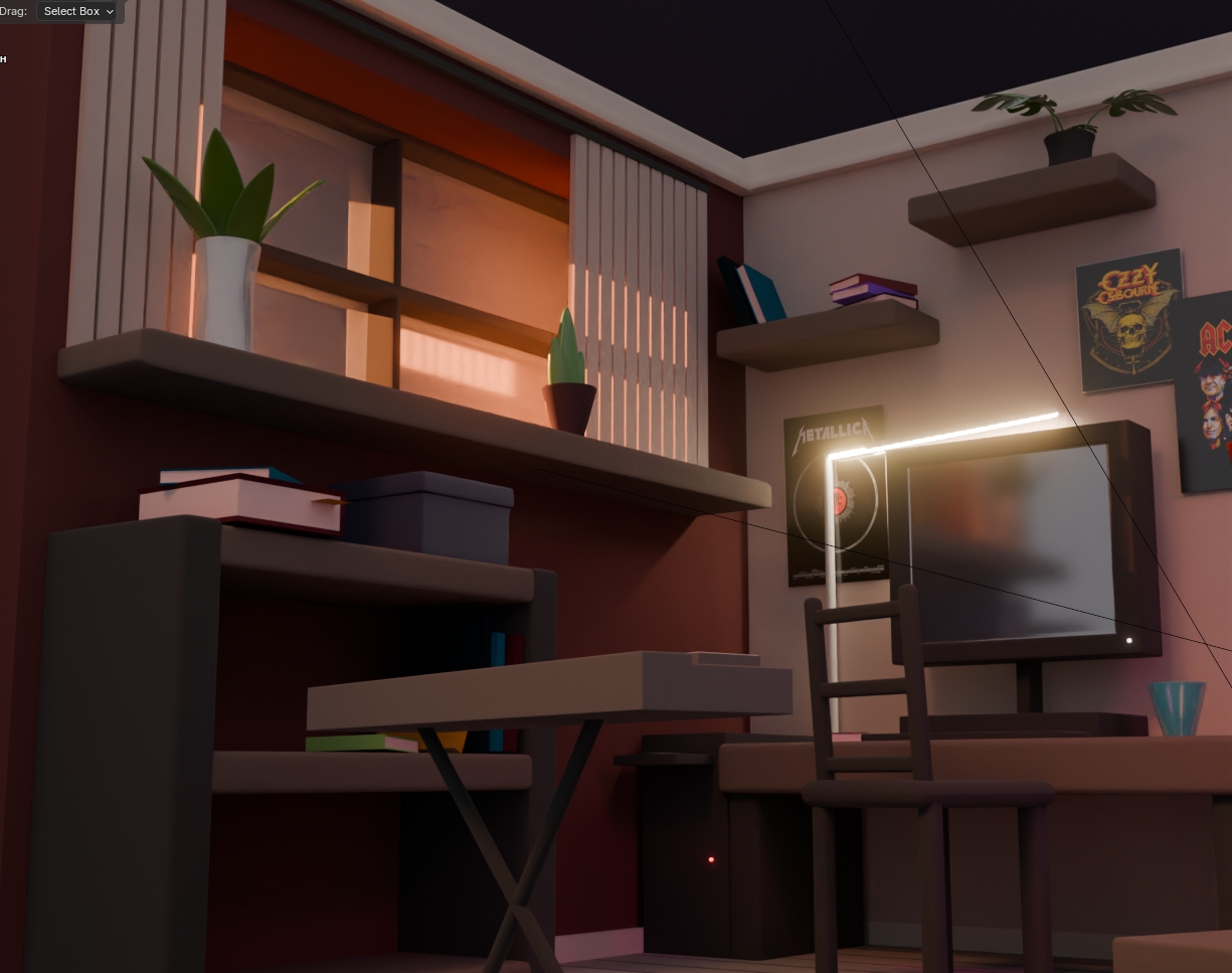 Уютная комната — Изображение №4 — Иллюстрация, 3D на Dprofile