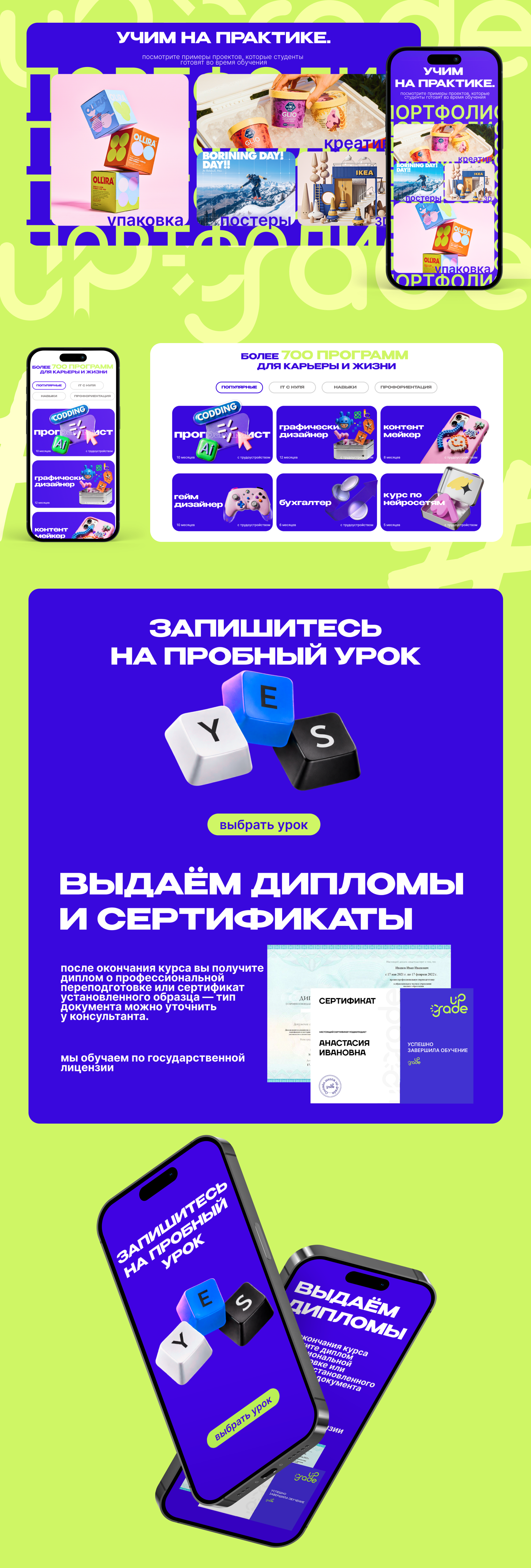 Онлайн школа upgrade — Изображение №9 — Интерфейсы на Dprofile