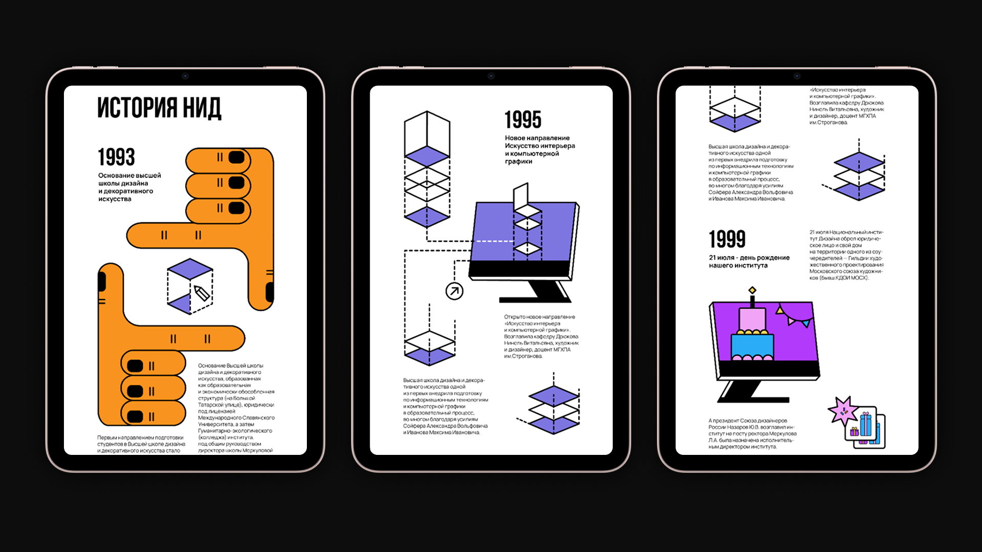 Хронологическая инфографика мероприятий НИД — Изображение №1 — Иллюстрация, Графика на Dprofile