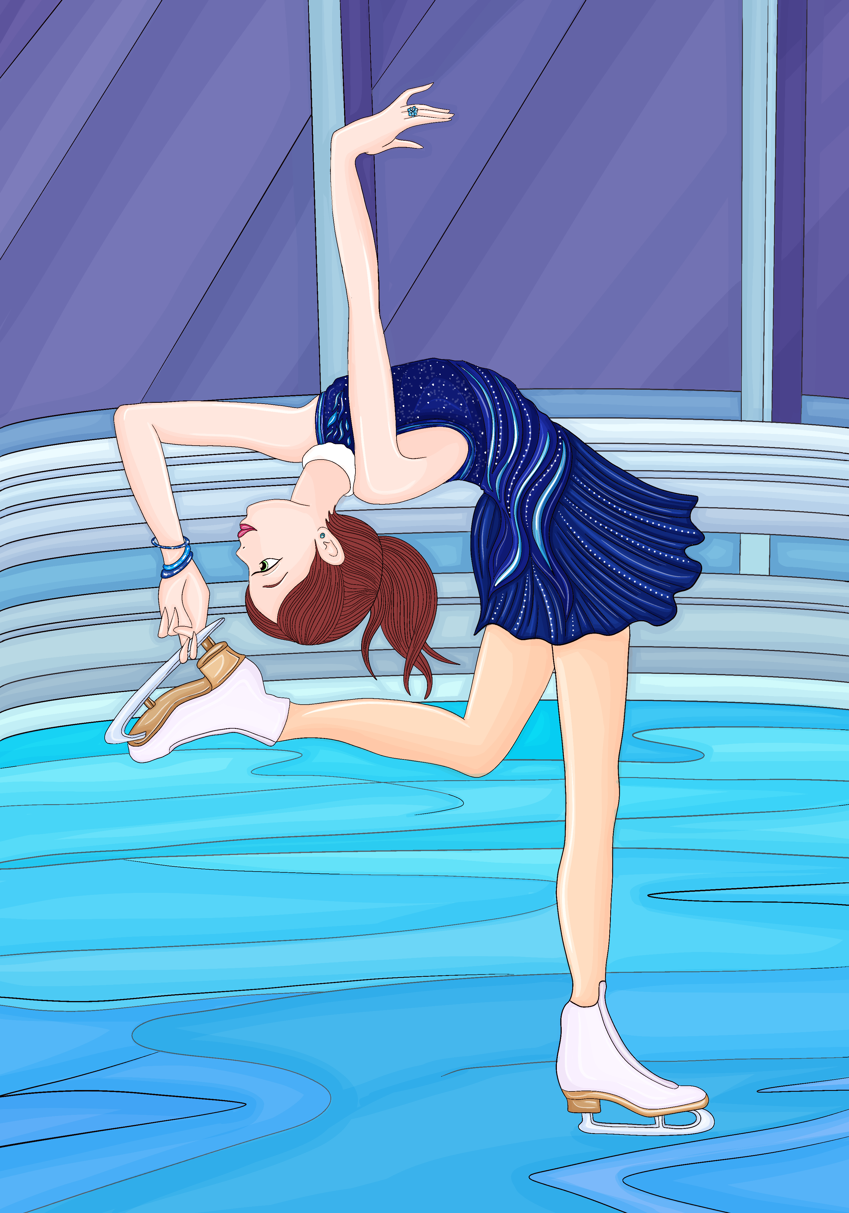 Fashion иллюстрация: спортивная афиша "горячий лед" — Изображение №13 — Брендинг, Иллюстрация на Dprofile