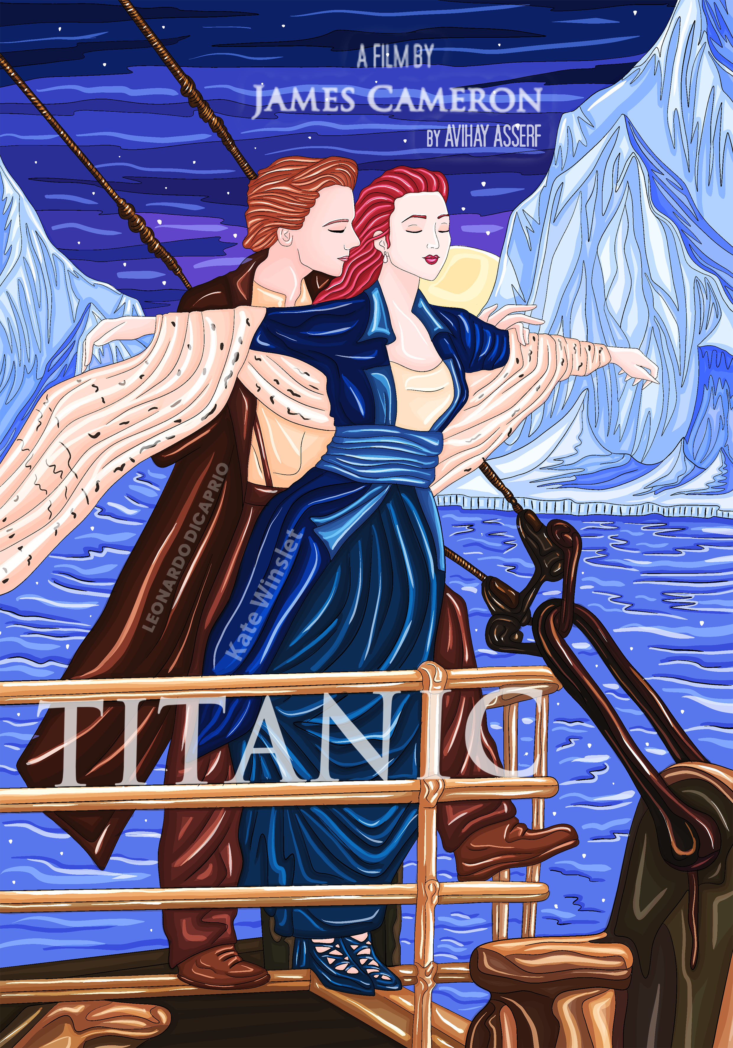 Рекламный постер к фильму "Титаник" (фан-арт)) — Изображение №10 — Иллюстрация на Dprofile