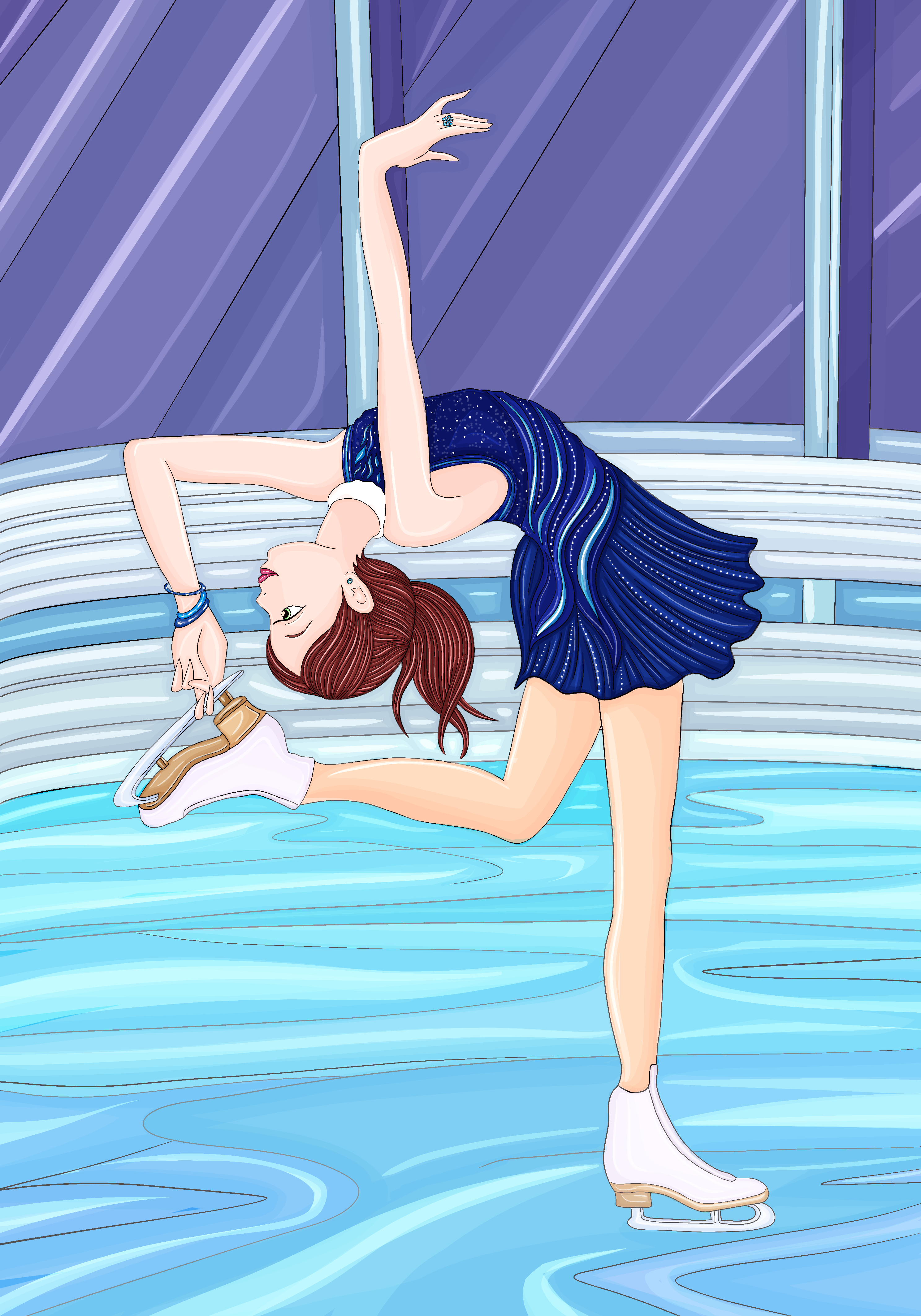 Fashion иллюстрация: спортивная афиша "горячий лед" — Изображение №14 — Брендинг, Иллюстрация на Dprofile