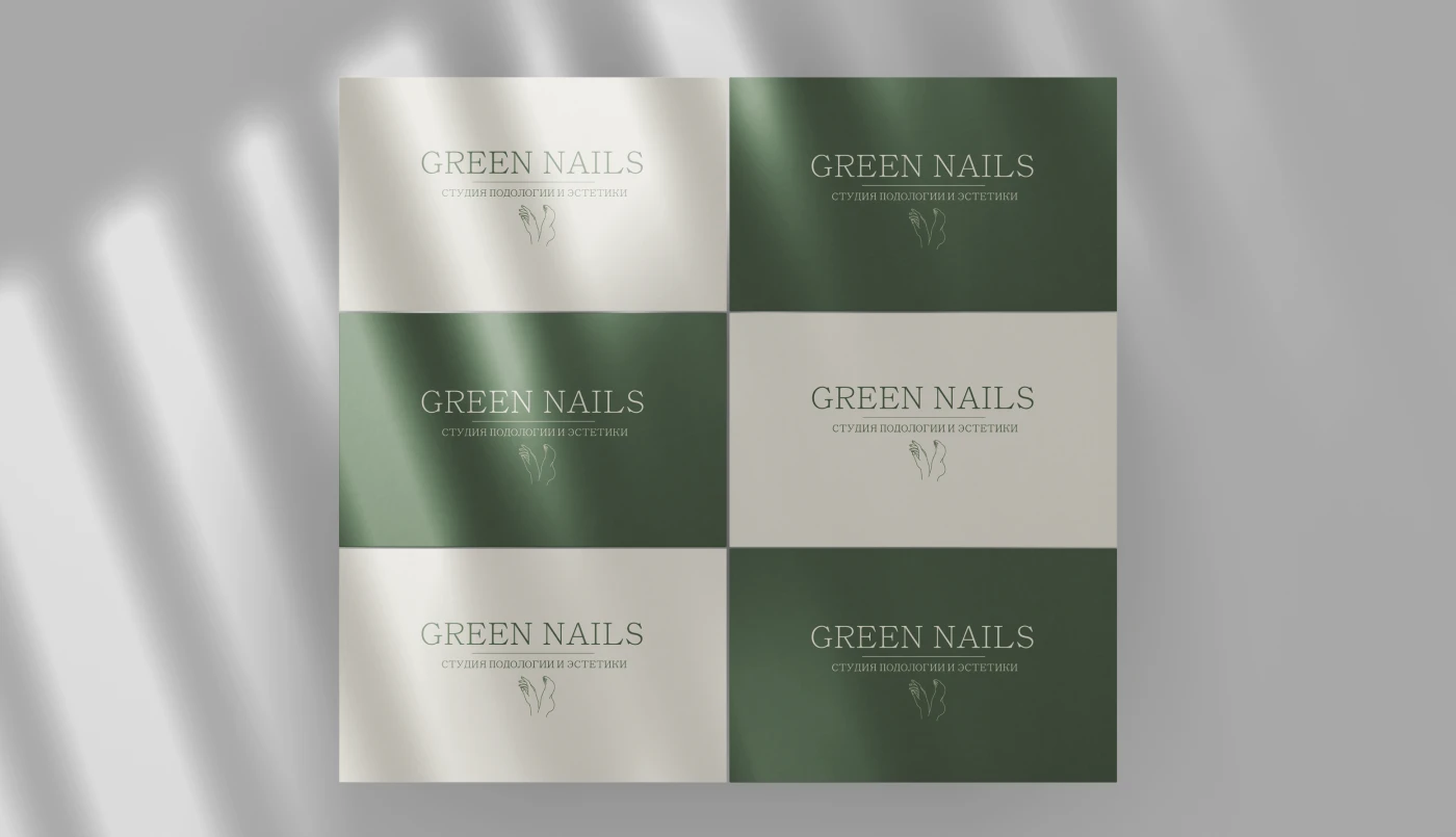 Фирменный стиль студии подологии и эстетики Green Nails — Изображение №5 — Брендинг на Dprofile