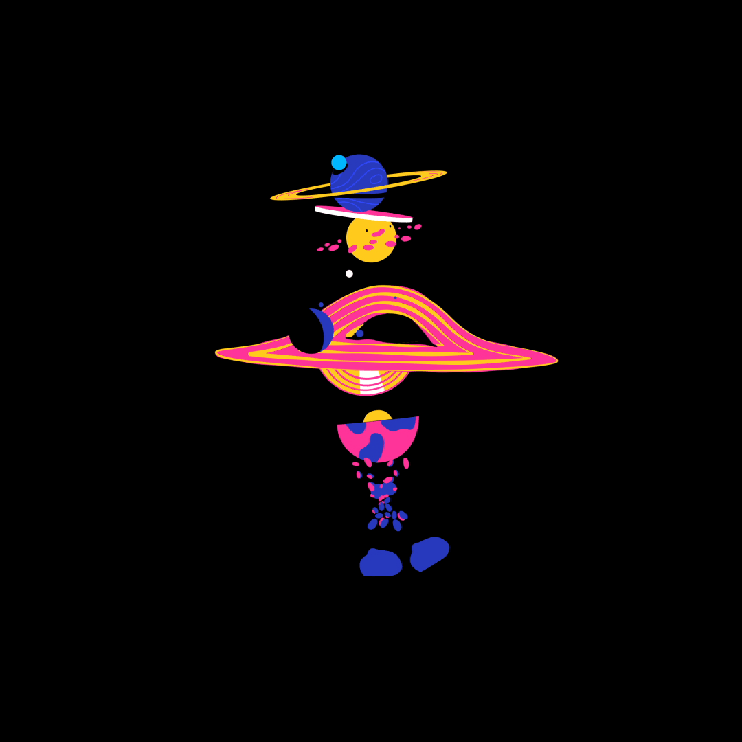 2D анимированные персонажи. Зацикленная GIF. Motion Design. — Изображение №12 — Иллюстрация, Анимация на Dprofile