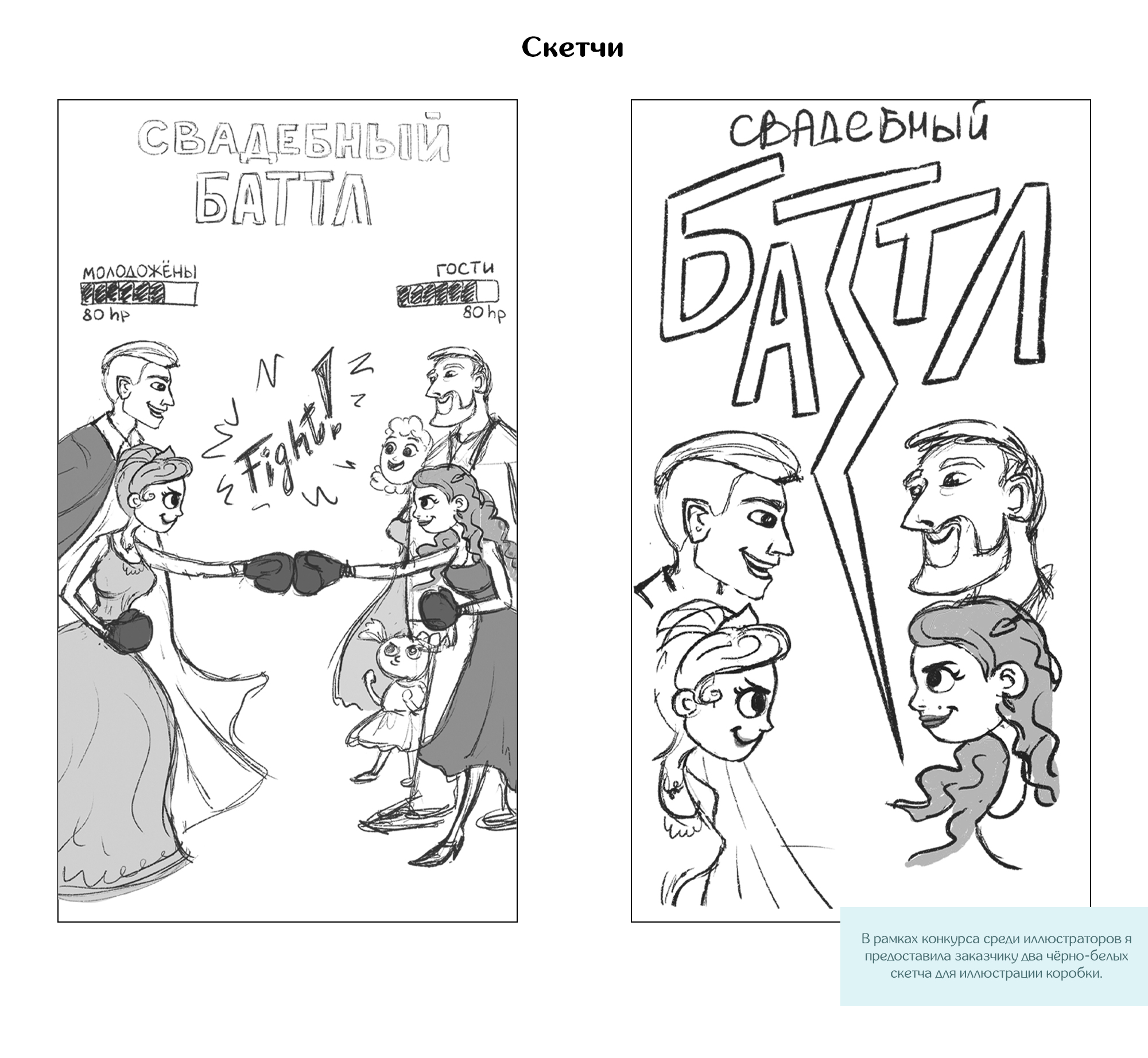 Настольная игра "Свадебный баттл". Иллюстрации и дизайн — Изображение №4 — Иллюстрация, Графика на Dprofile