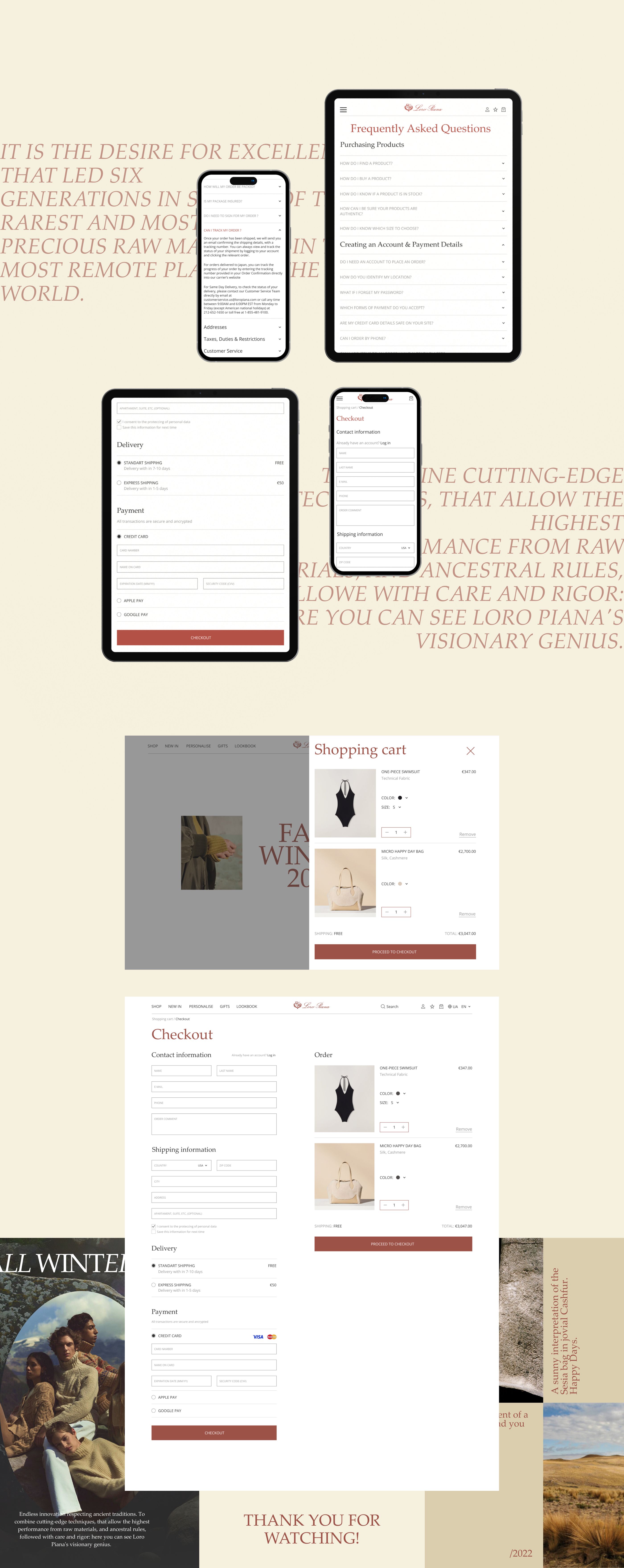 LORO PIANA / E-commerce redesign — Изображение №10 — Интерфейсы на Dprofile