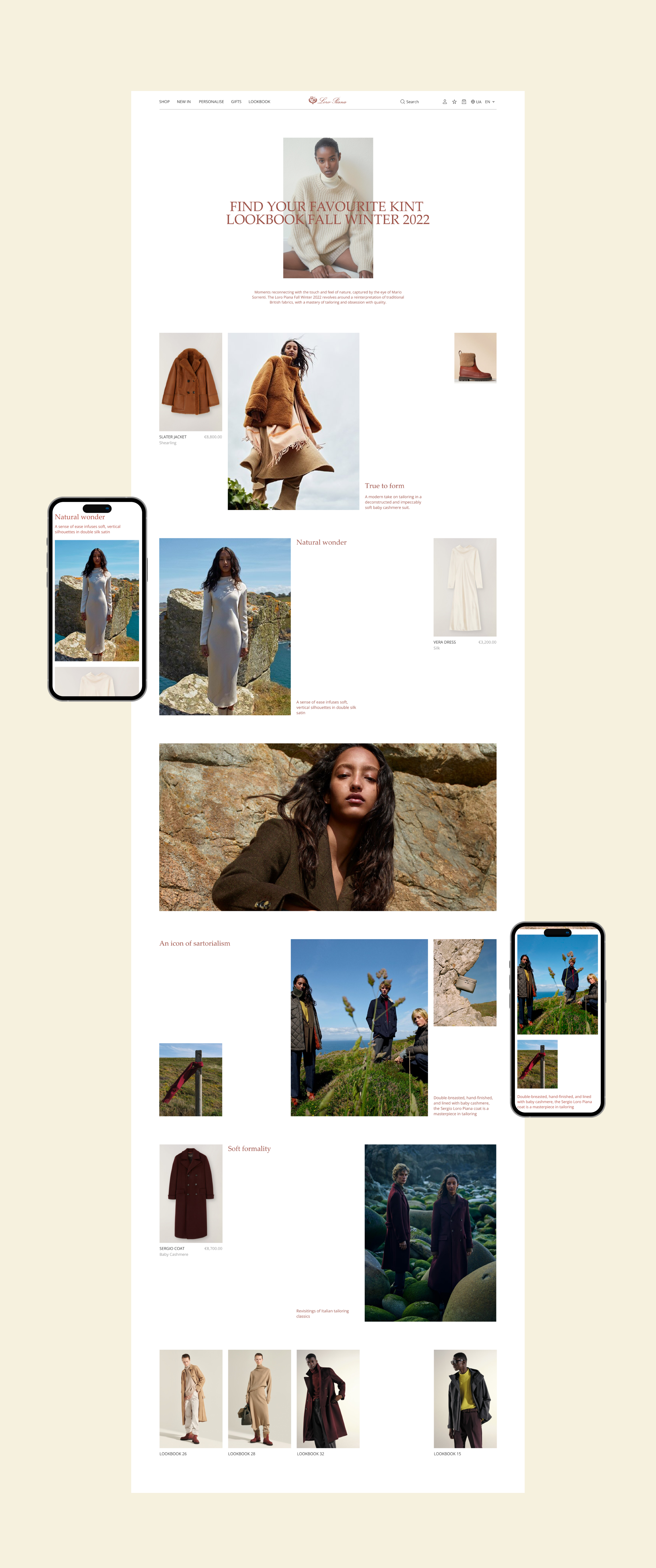 LORO PIANA / E-commerce redesign — Изображение №8 — Интерфейсы на Dprofile