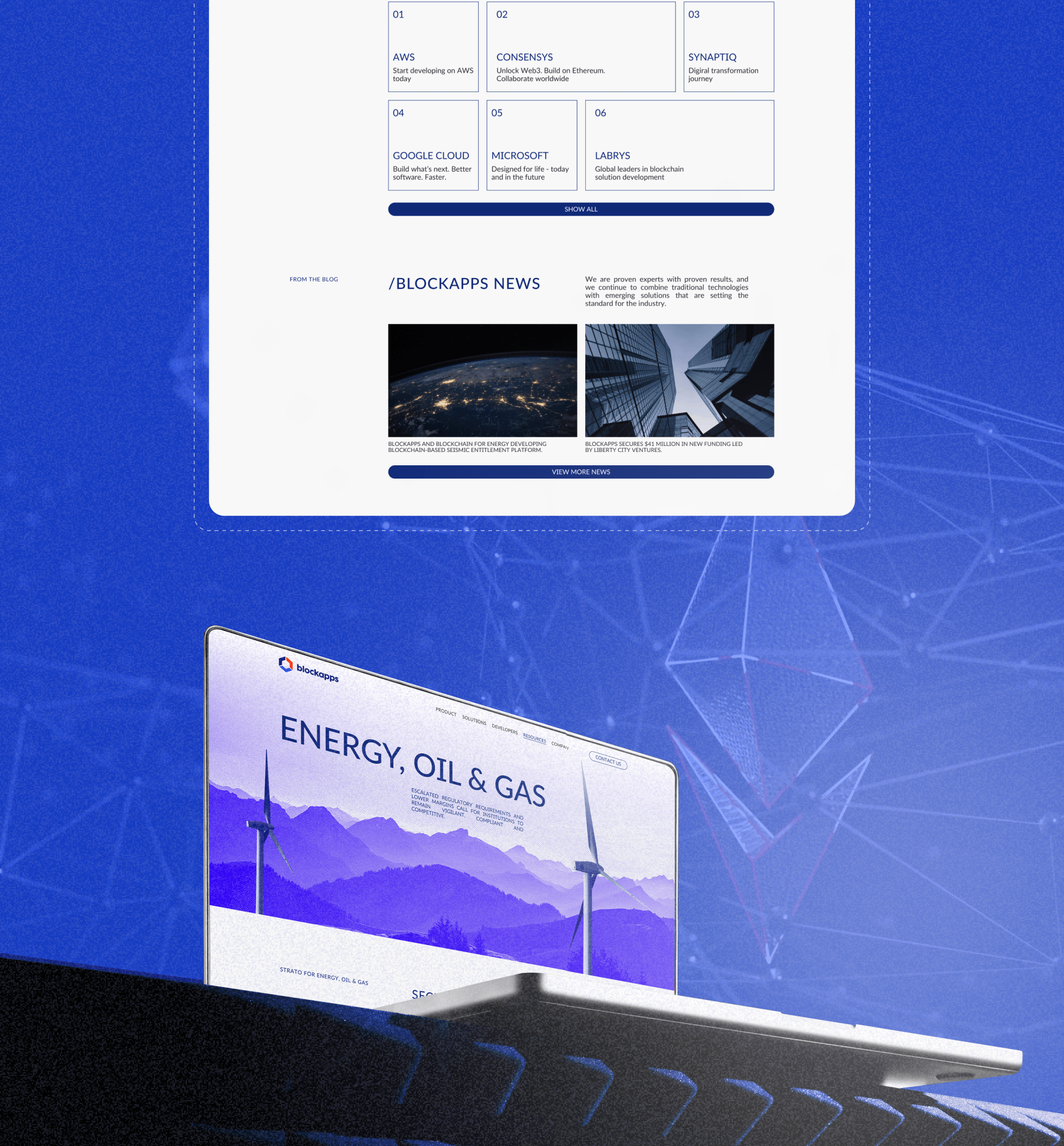 Redesign corporate website | BLOCKAPPS — Изображение №6 — Интерфейсы на Dprofile
