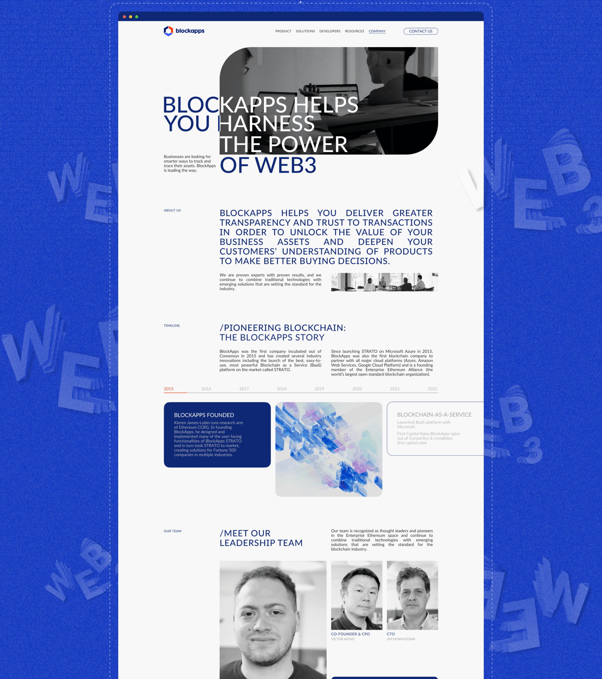 Redesign corporate website | BLOCKAPPS — Изображение №4 — Интерфейсы на Dprofile