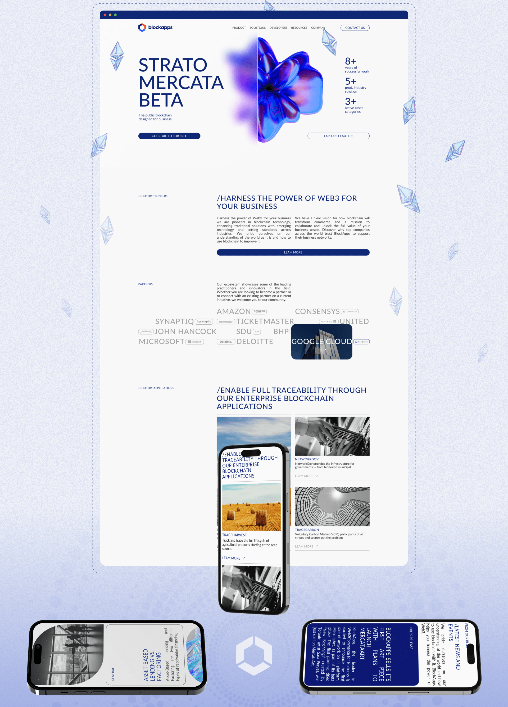 Redesign corporate website | BLOCKAPPS — Изображение №2 — Интерфейсы на Dprofile
