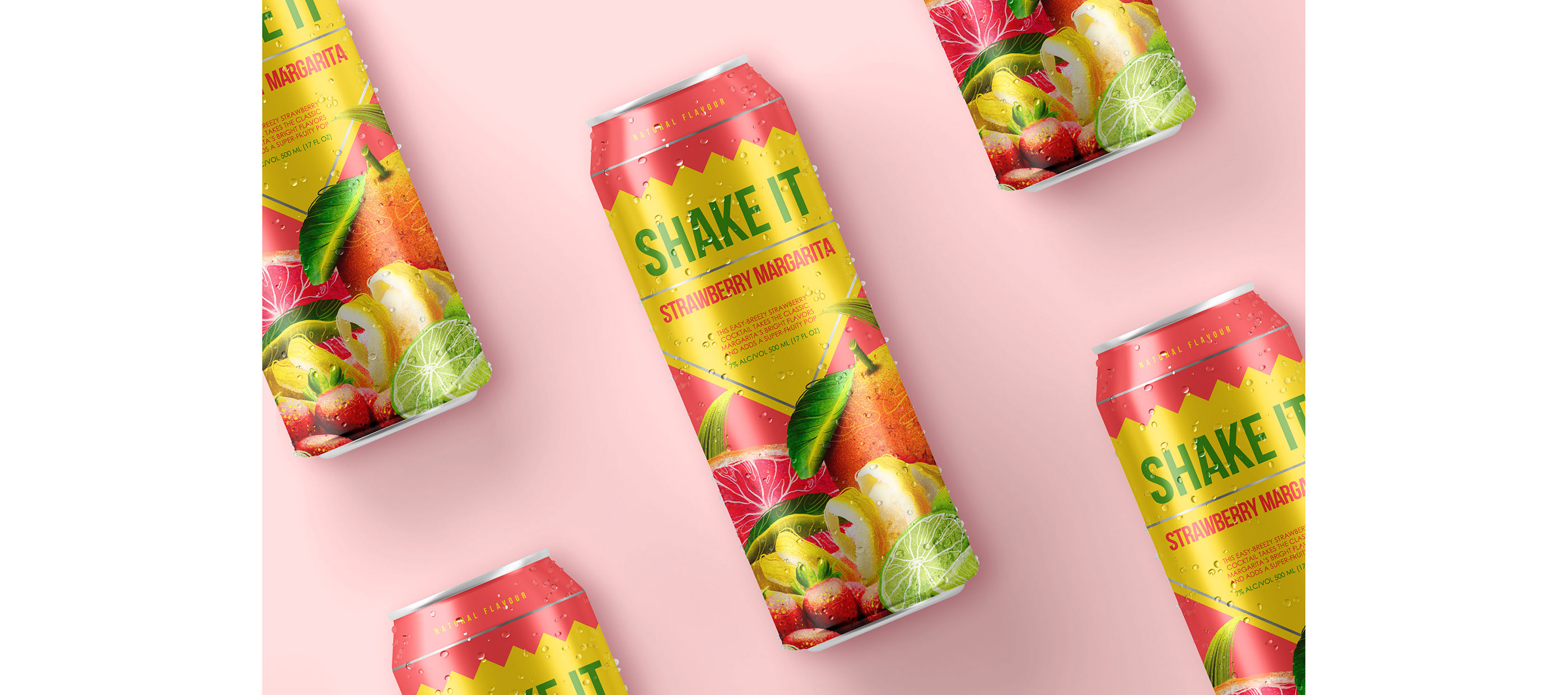 SHAKE IT | Fruit cocktails | Packaging — Изображение №28 — Брендинг, Иллюстрация на Dprofile