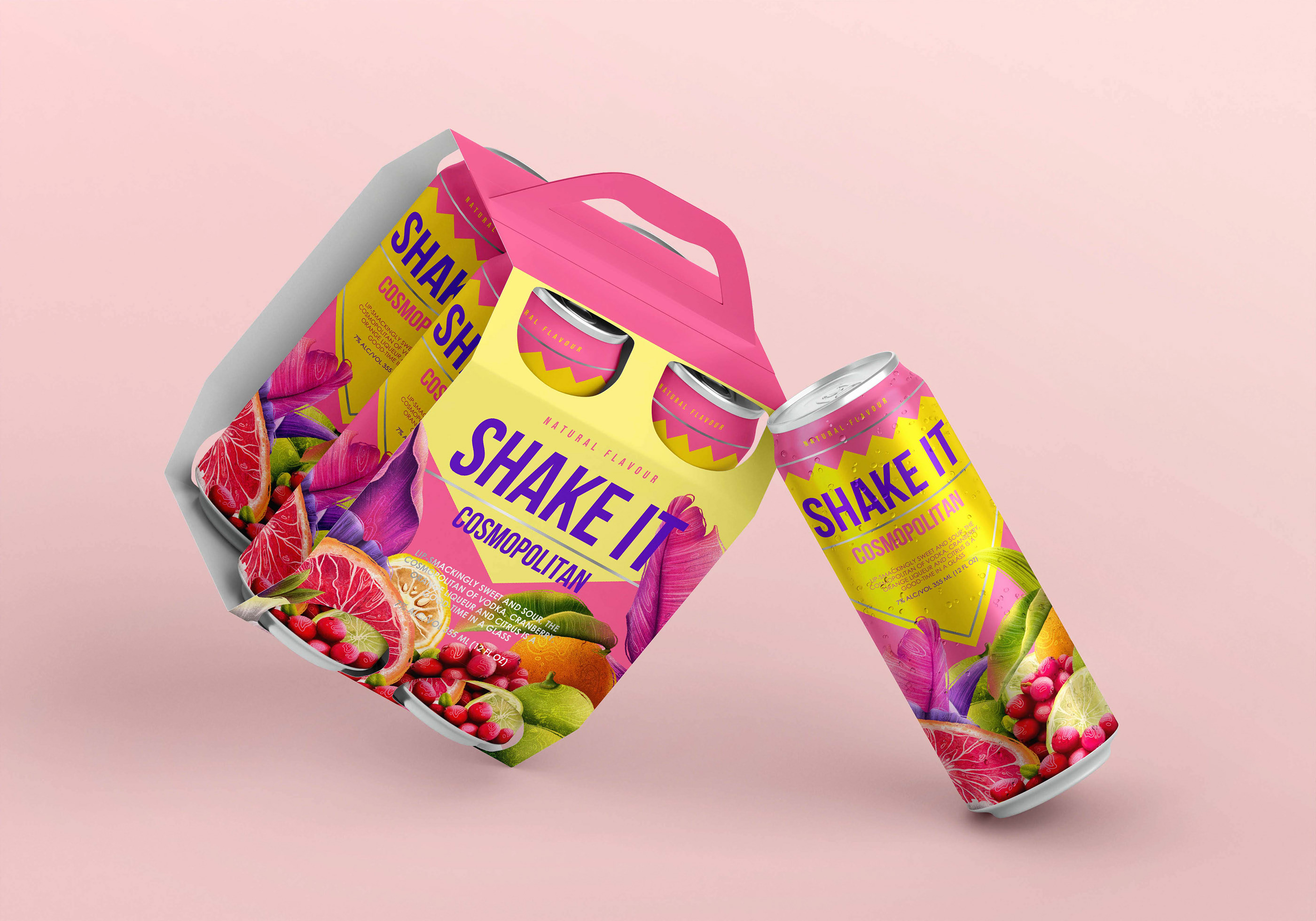 SHAKE IT | Fruit cocktails | Packaging — Изображение №17 — Брендинг, Иллюстрация на Dprofile