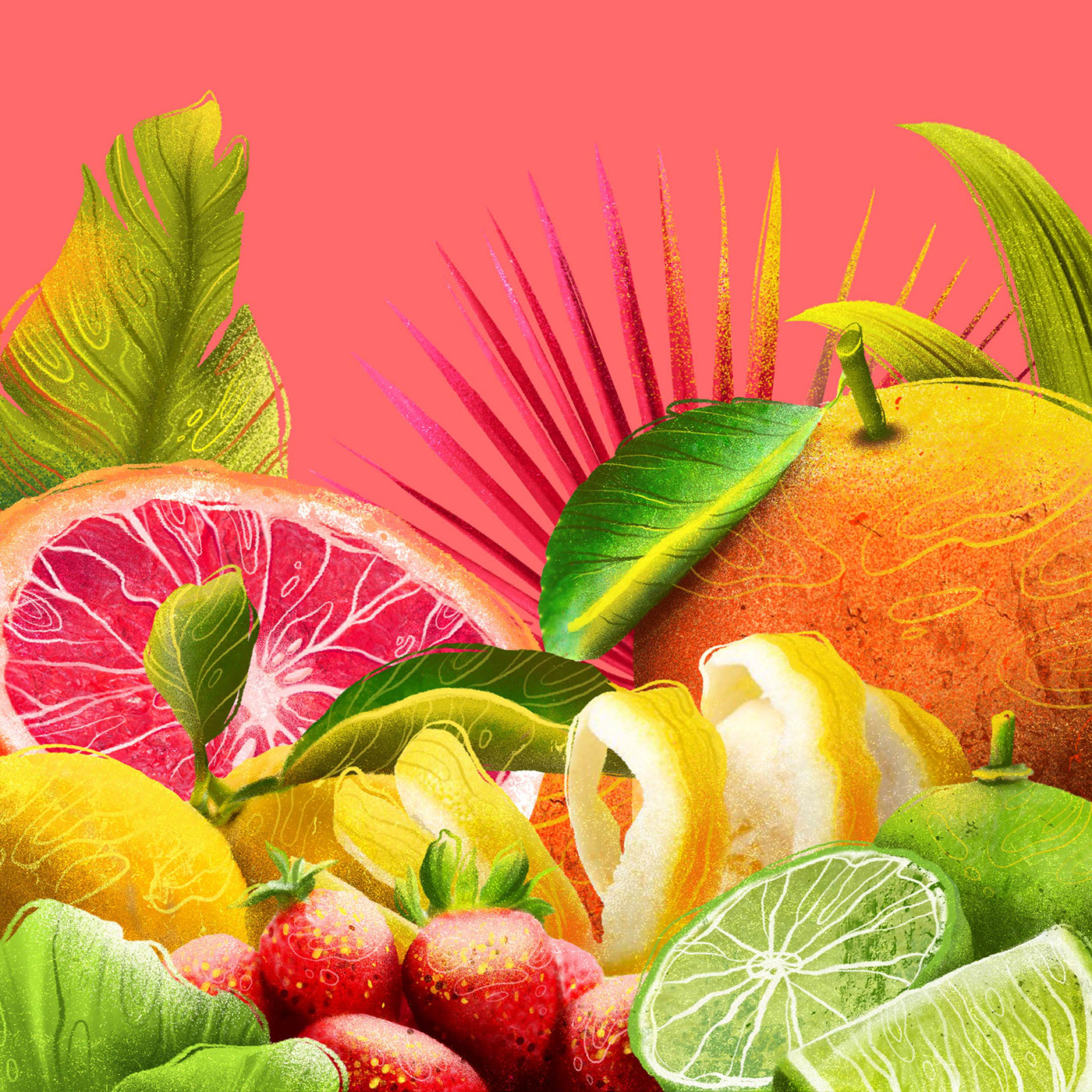SHAKE IT | Fruit cocktails | Packaging — Изображение №12 — Брендинг, Иллюстрация на Dprofile