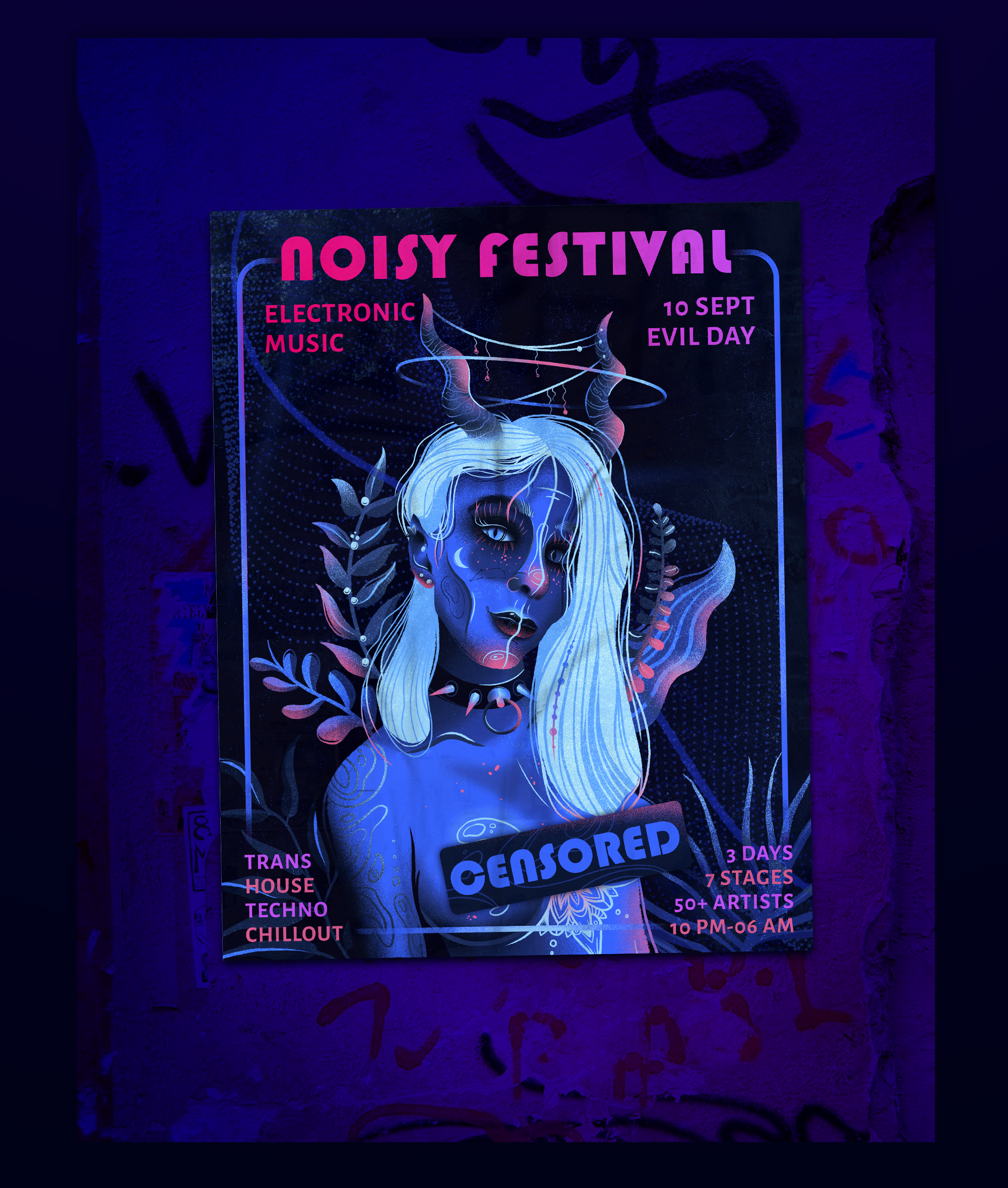 NOISY MUSIC FESTIVAL | Poster designs | Illustration — Изображение №5 — Брендинг, Иллюстрация на Dprofile