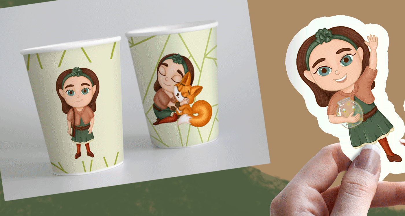 Friends of Nature Children's Club identity personage — Изображение №8 — Брендинг, Иллюстрация на Dprofile