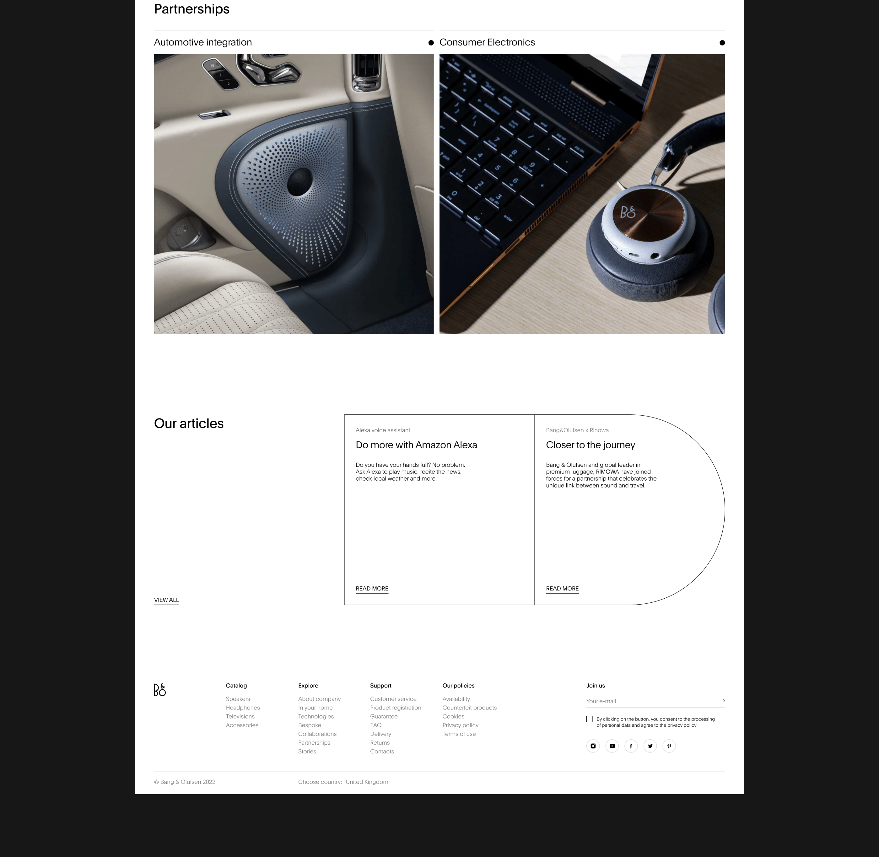 Bang&Olufsen | E-commerce redesign — Изображение №3 — Интерфейсы, Графика на Dprofile