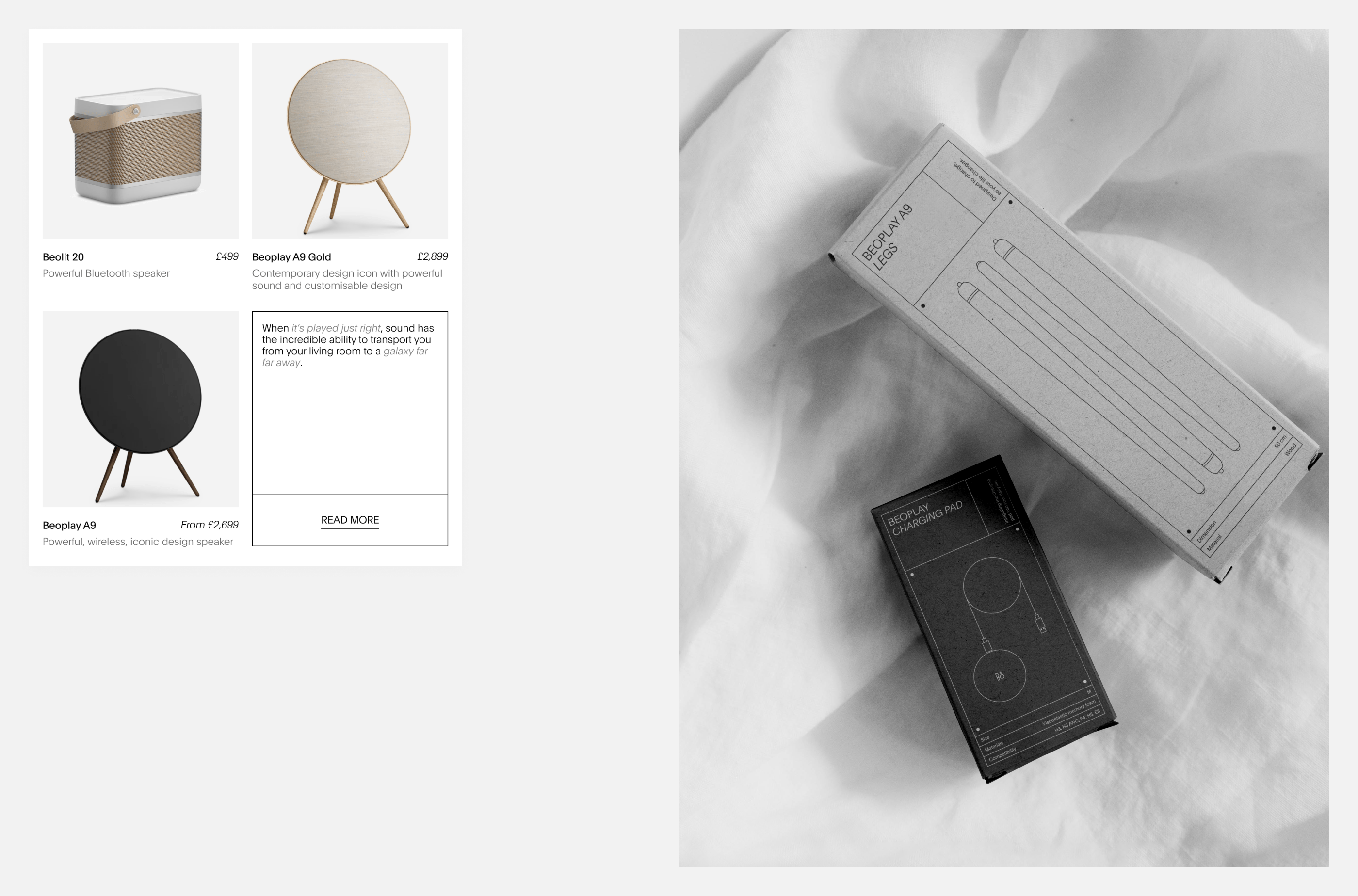 Bang&Olufsen | E-commerce redesign — Изображение №6 — Интерфейсы, Графика на Dprofile