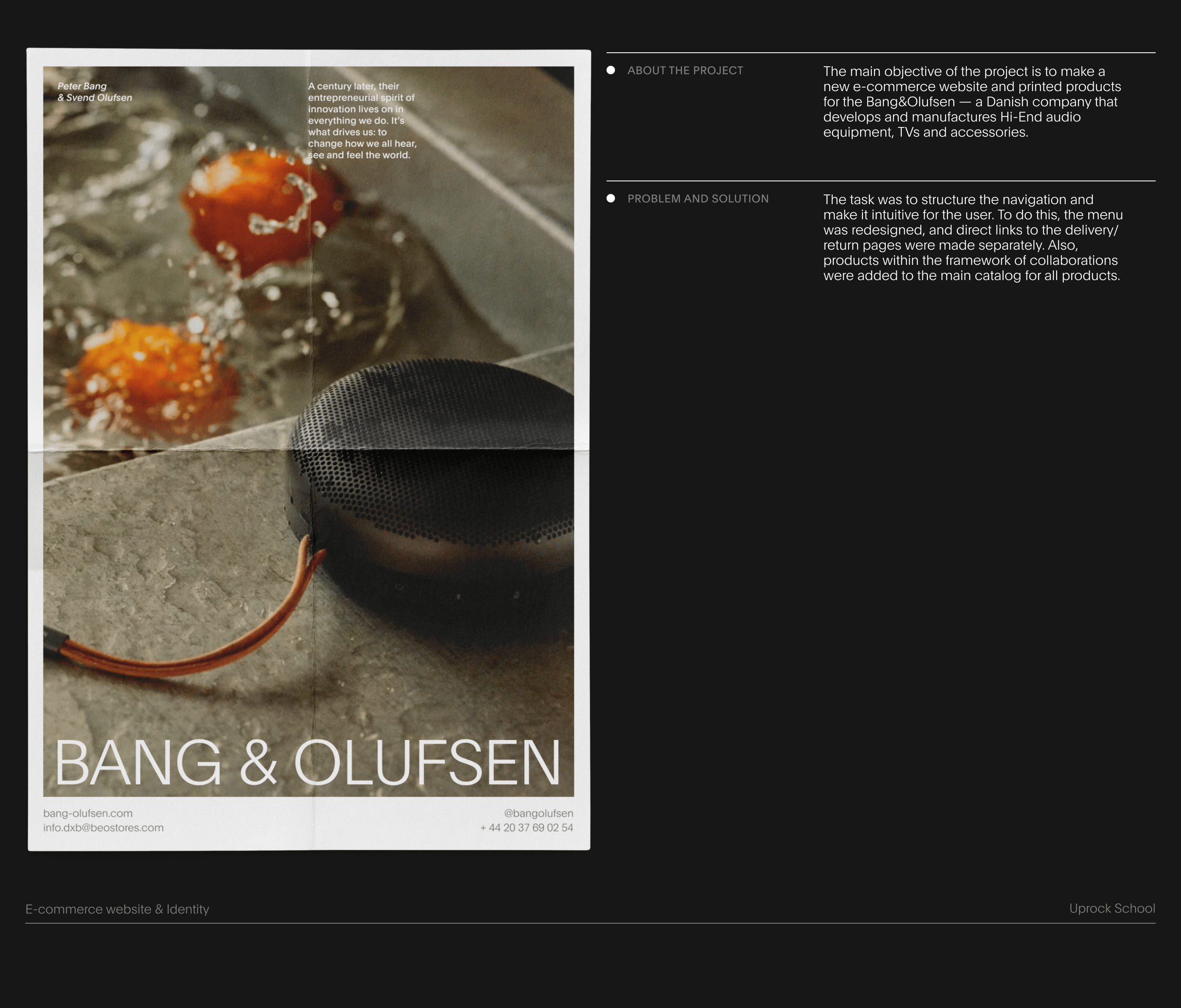 Bang&Olufsen | E-commerce redesign — Изображение №1 — Интерфейсы, Графика на Dprofile