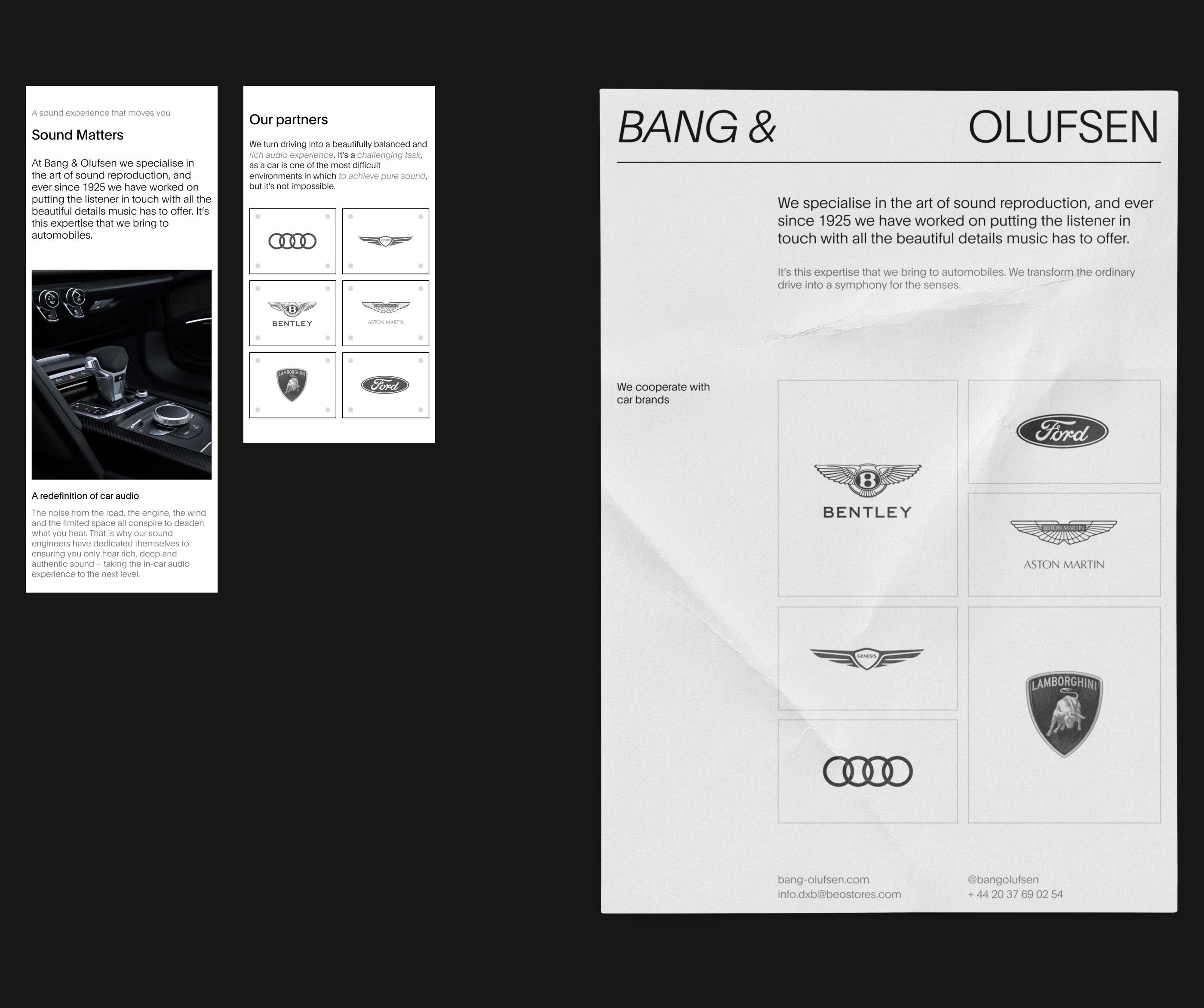 Bang&Olufsen | E-commerce redesign — Изображение №14 — Интерфейсы, Графика на Dprofile