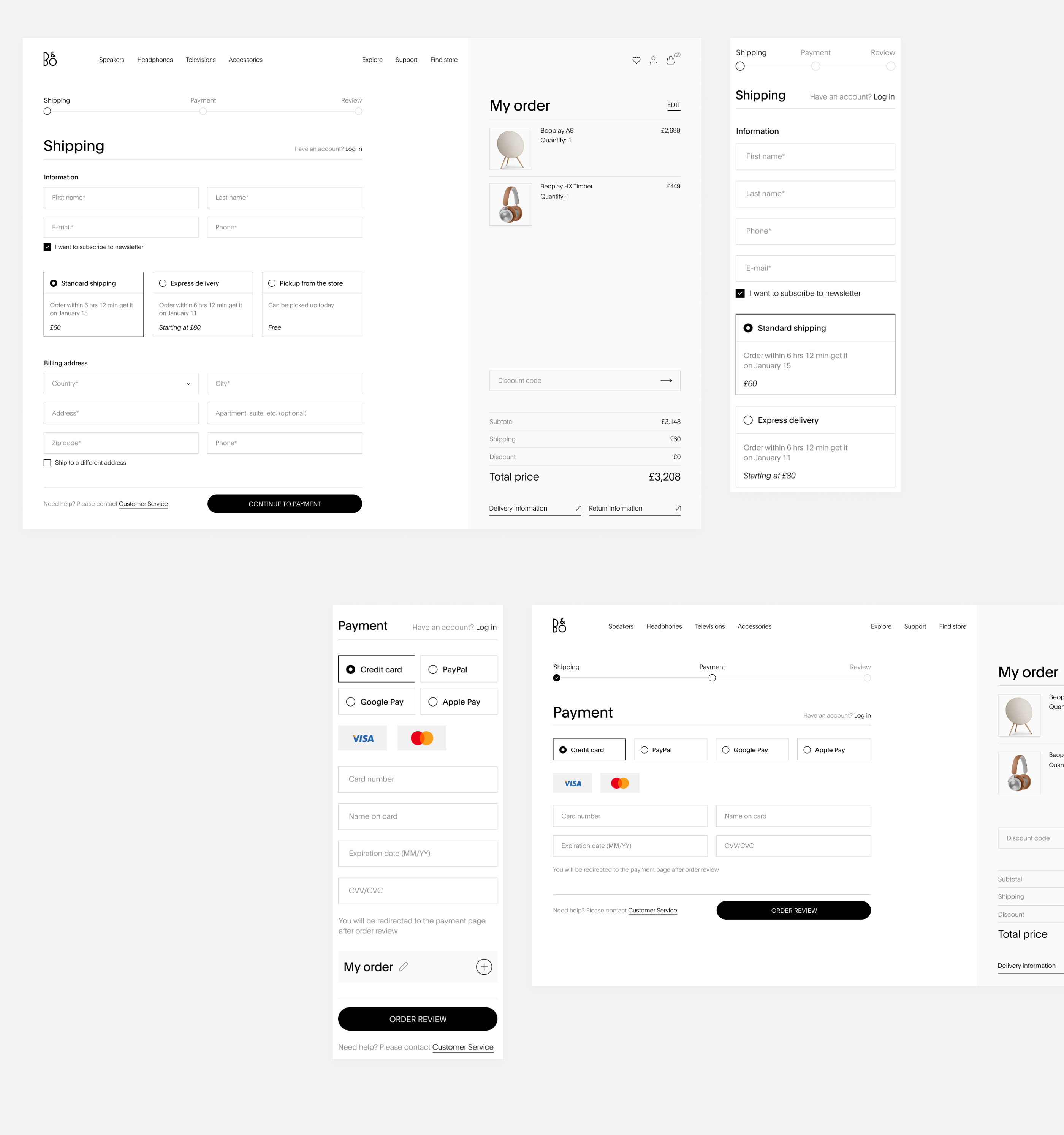Bang&Olufsen | E-commerce redesign — Изображение №16 — Интерфейсы, Графика на Dprofile