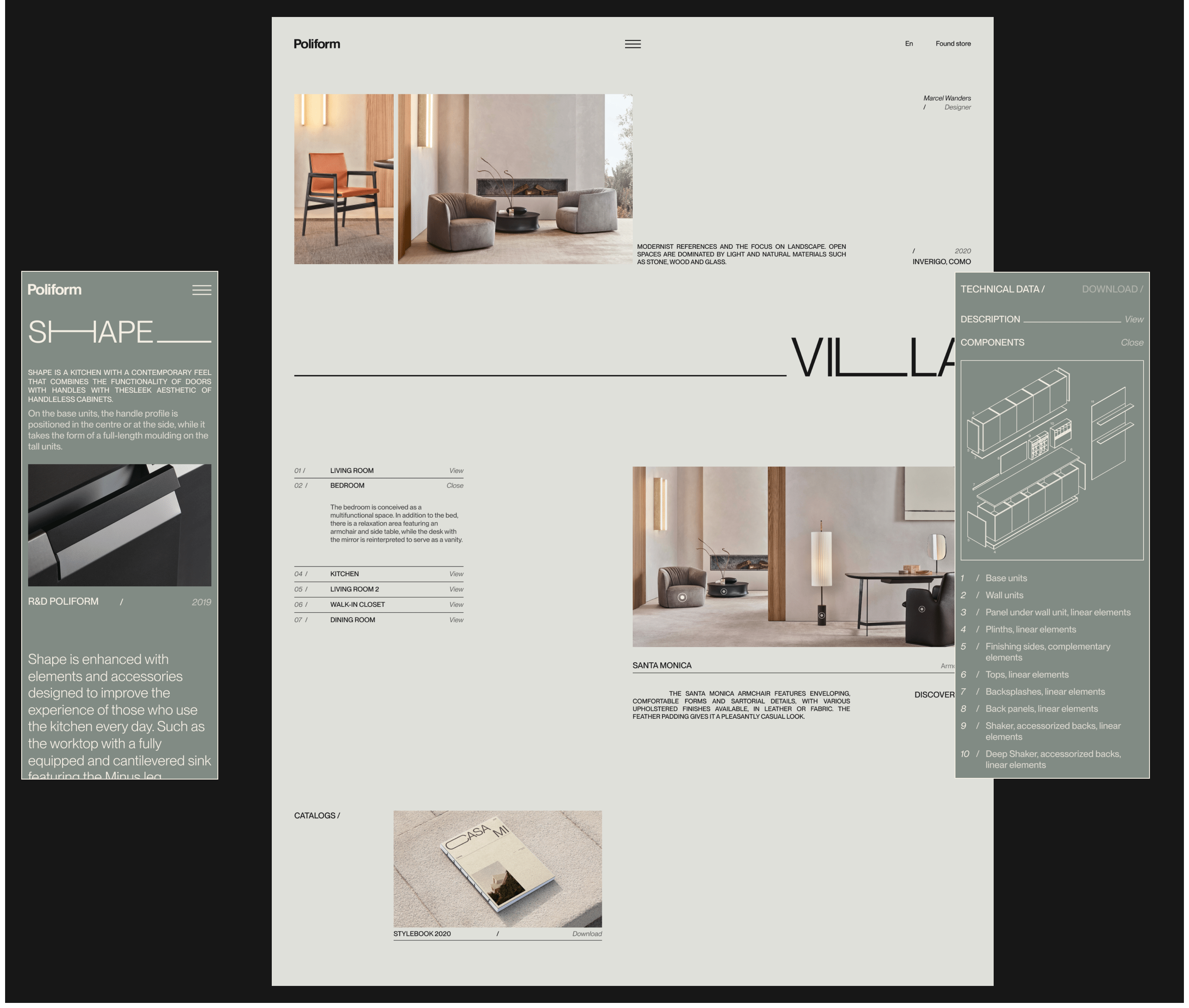 Poliform | corporate redesign — Изображение №10 — Интерфейсы, Графика на Dprofile