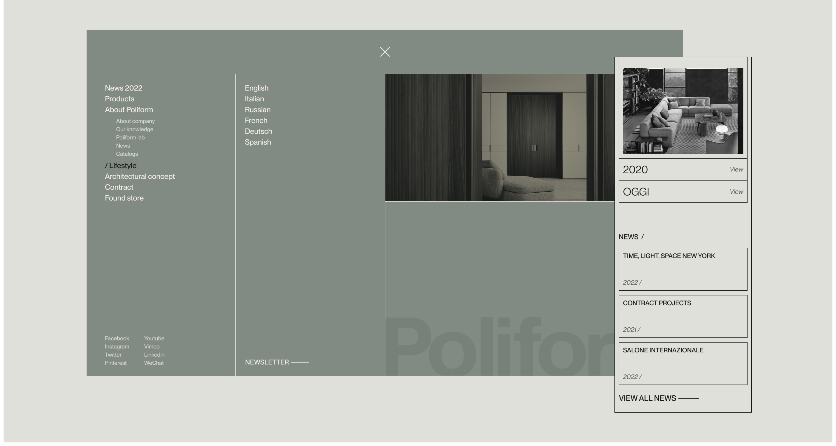 Poliform | corporate redesign — Изображение №14 — Интерфейсы, Графика на Dprofile