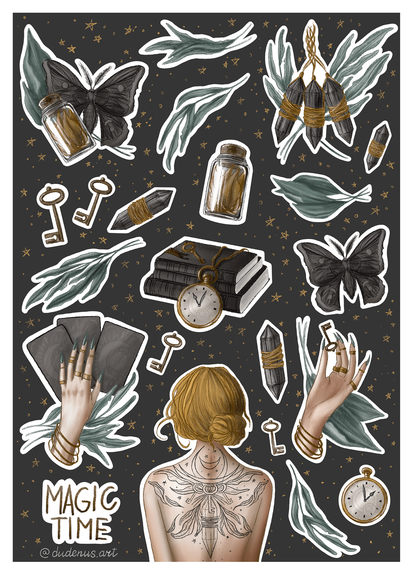 Sticker pack "Magic time" — Изображение №13 — Иллюстрация, Графика на Dprofile