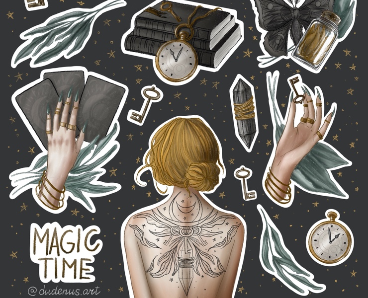 Sticker pack "Magic time" на Dprofile