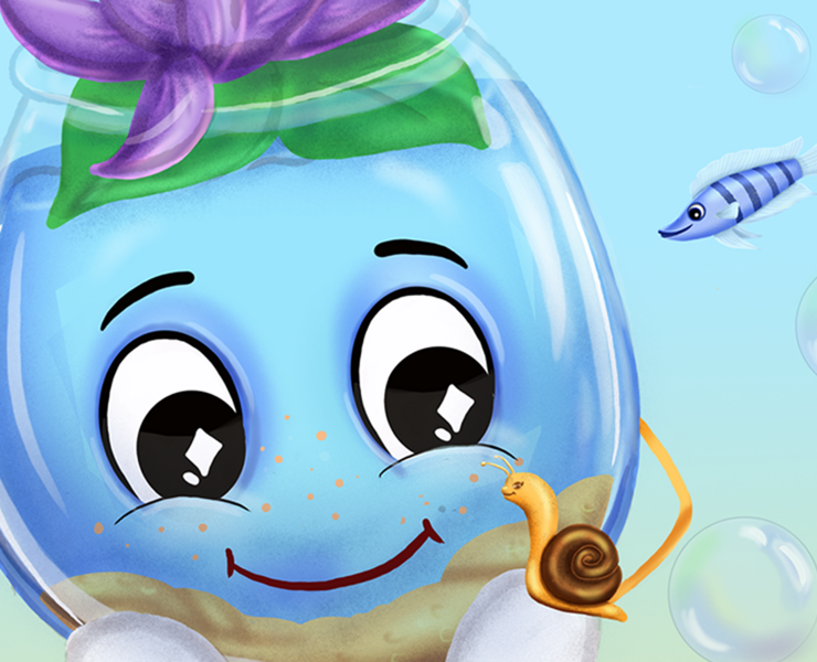 Character design for aquarium store — Иллюстрация, Маркетинг на Dprofile