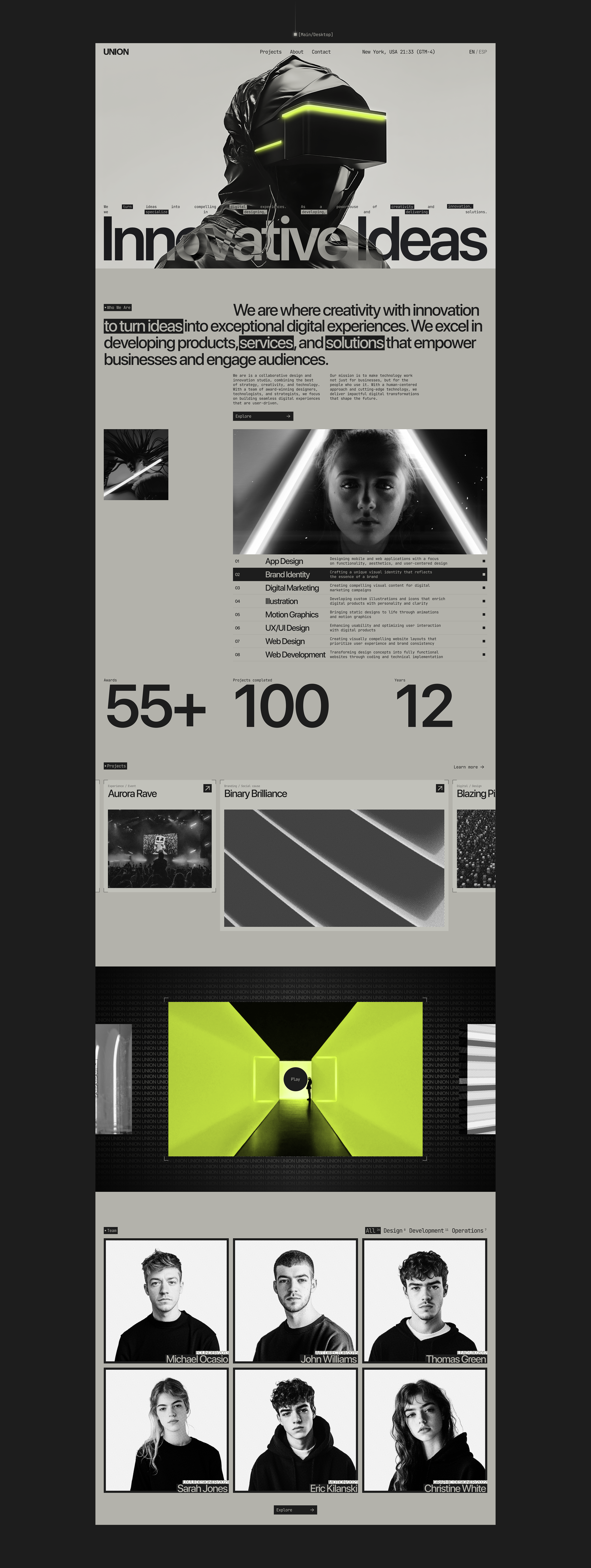 UNION | Digital studio — Изображение №4 — Интерфейсы, Графика на Dprofile