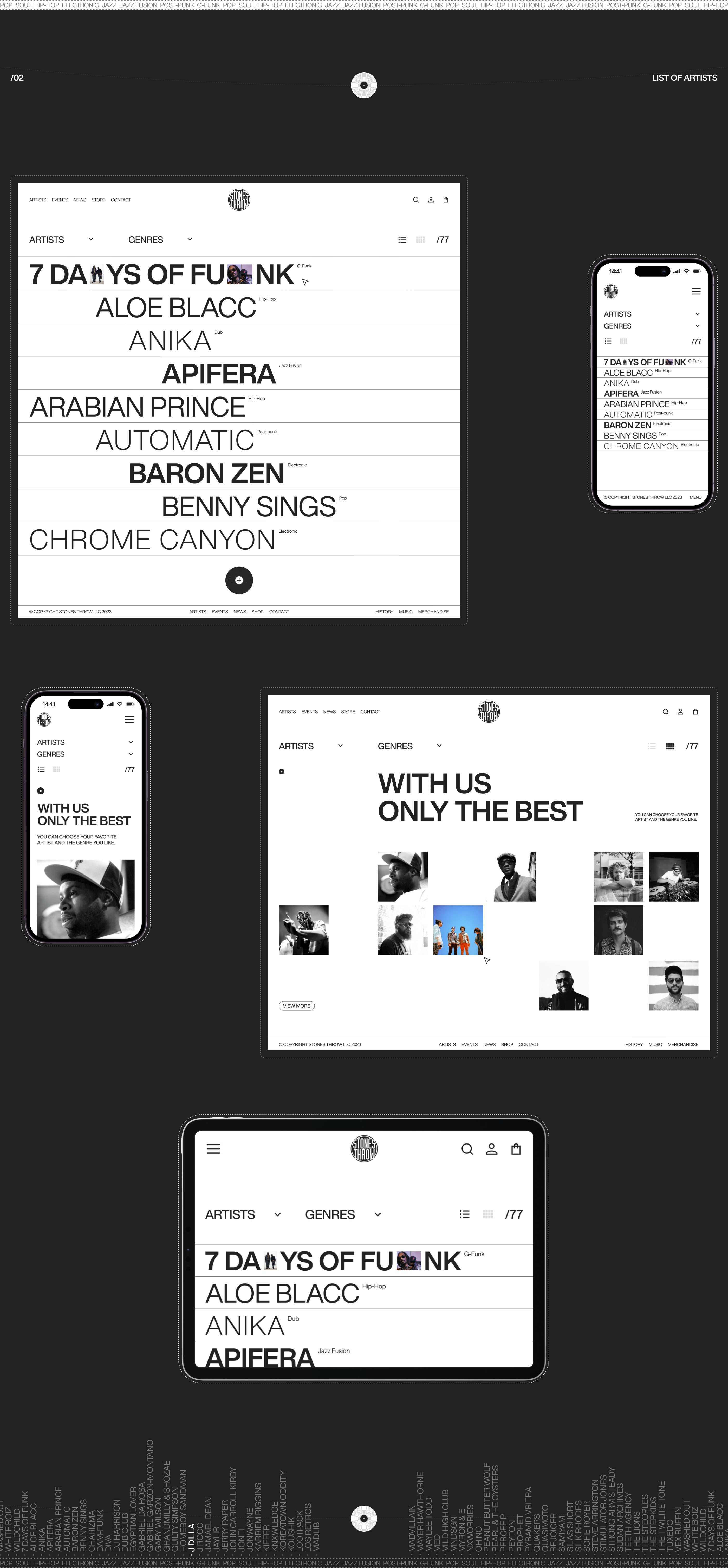 Stones Throw Records | Independent record label — Изображение №4 — Интерфейсы на Dprofile
