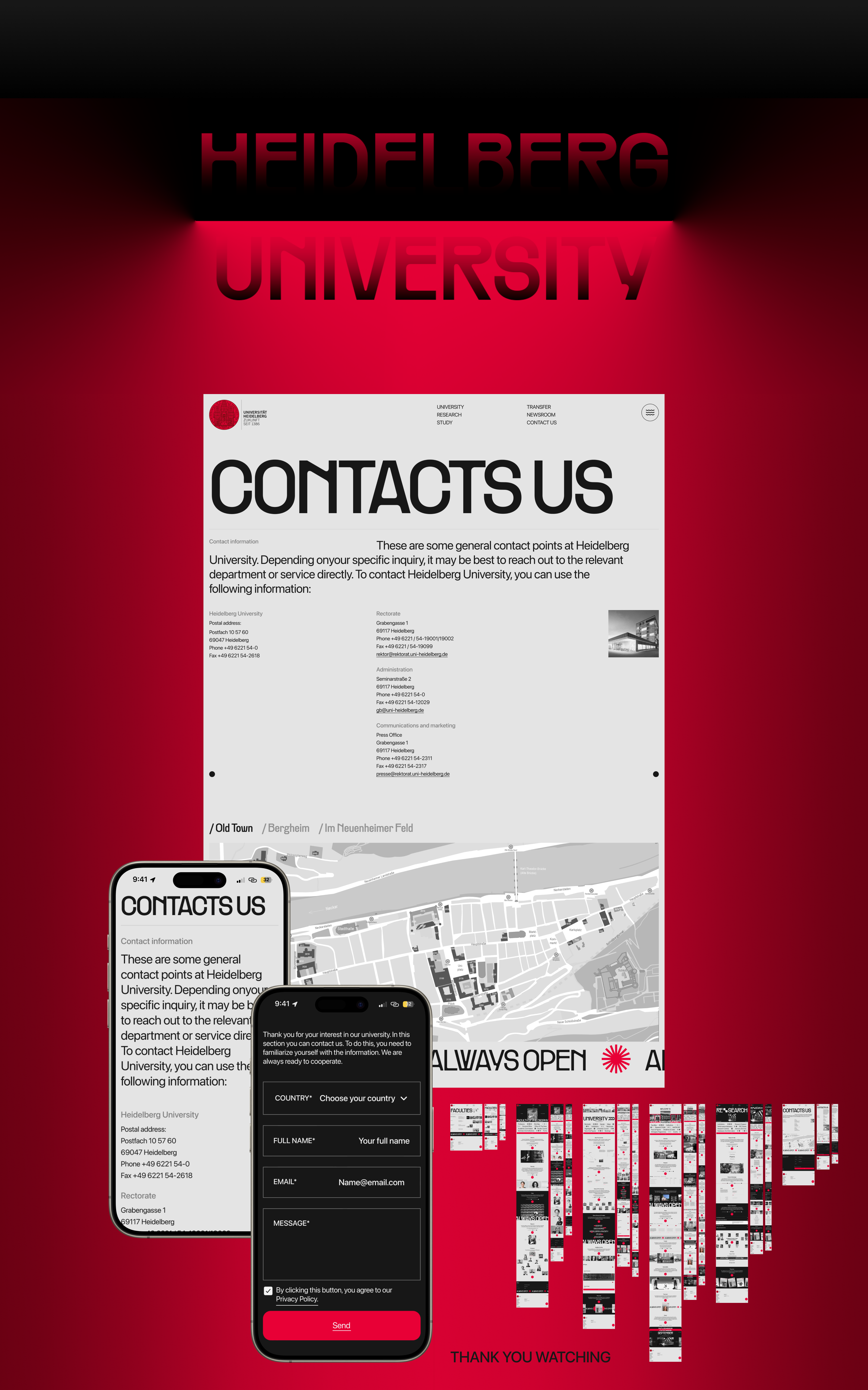 Heidelberg University | Redesign concept — Изображение №13 — Интерфейсы на Dprofile