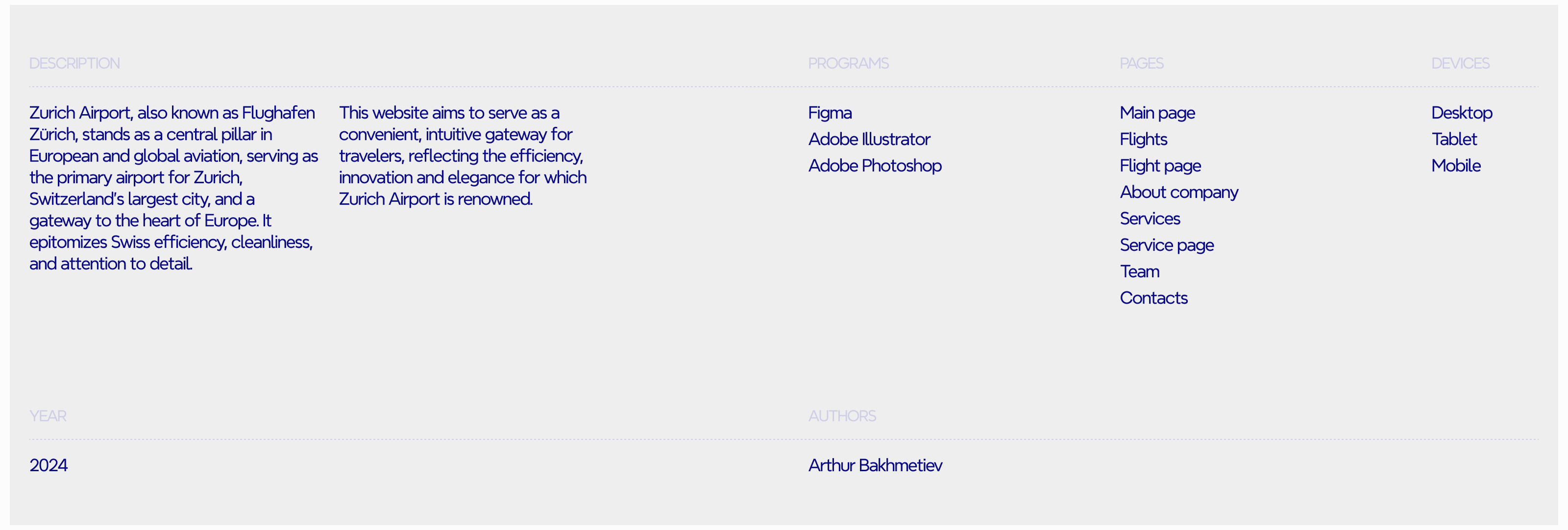 Zurich Airport | Redesign concept — Изображение №2 — Интерфейсы, Брендинг на Dprofile