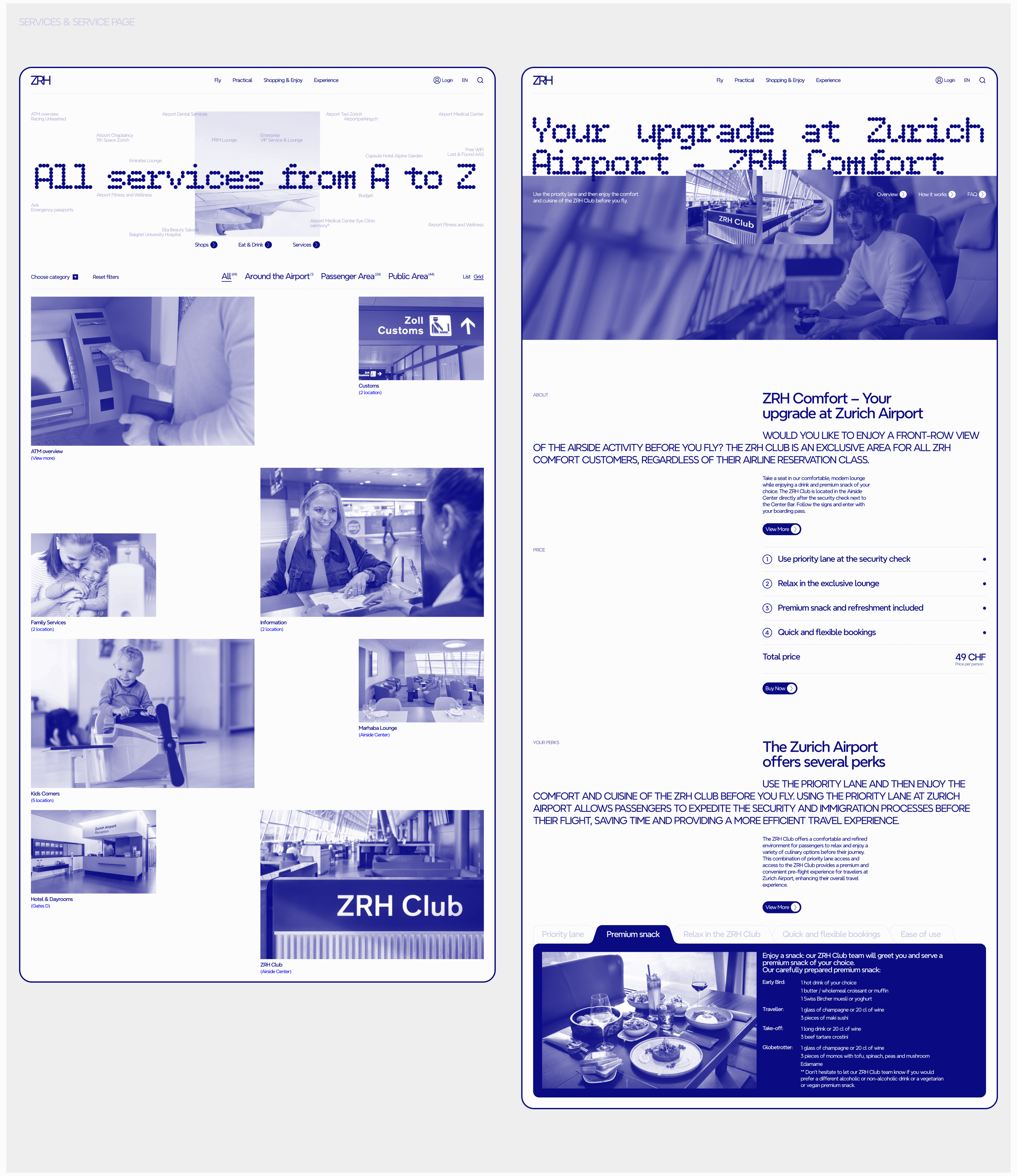 Zurich Airport | Redesign concept — Изображение №12 — Интерфейсы, Брендинг на Dprofile