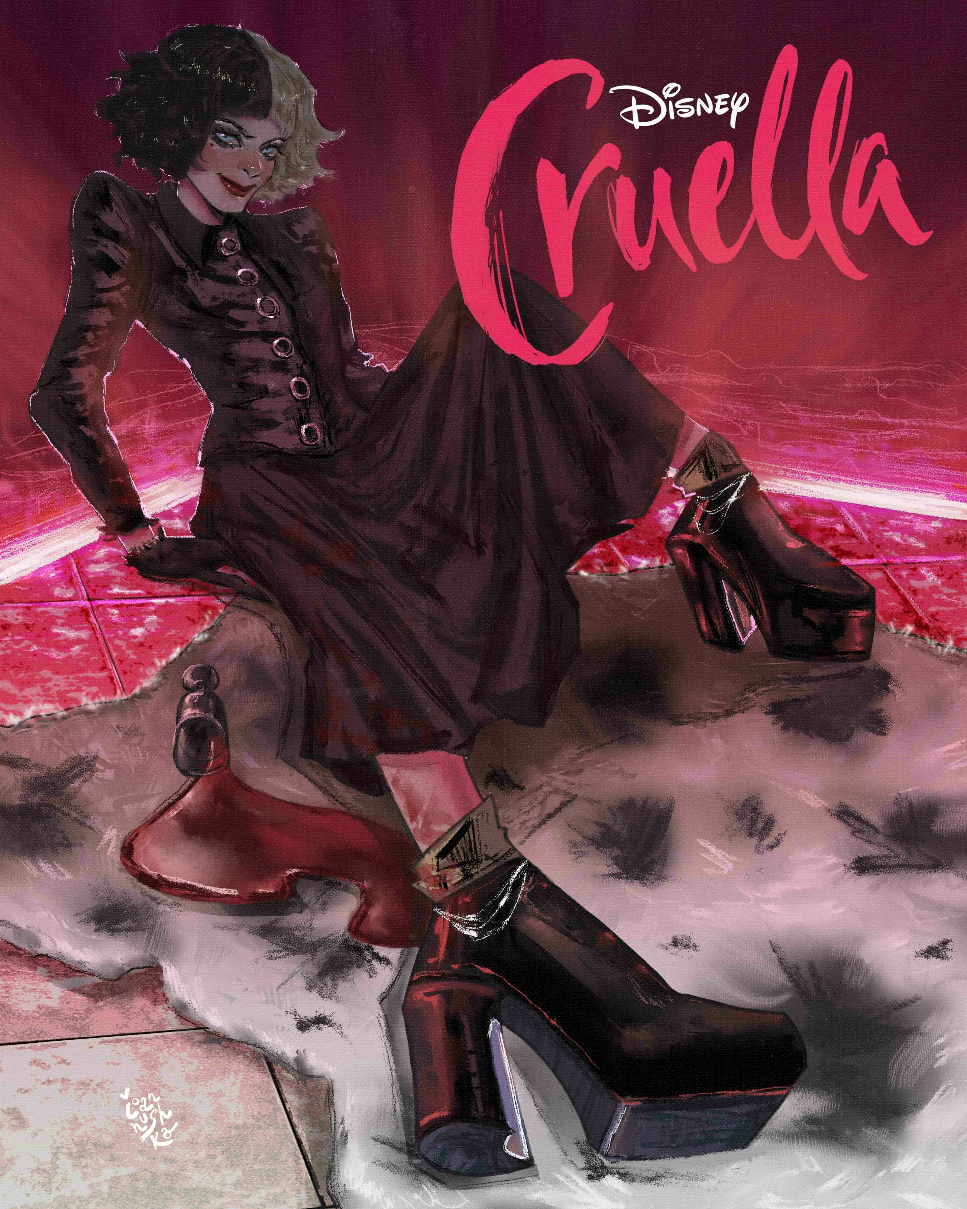 Фан-постер к фильму Cruella — Изображение №1 — Иллюстрация, Графика на Dprofile