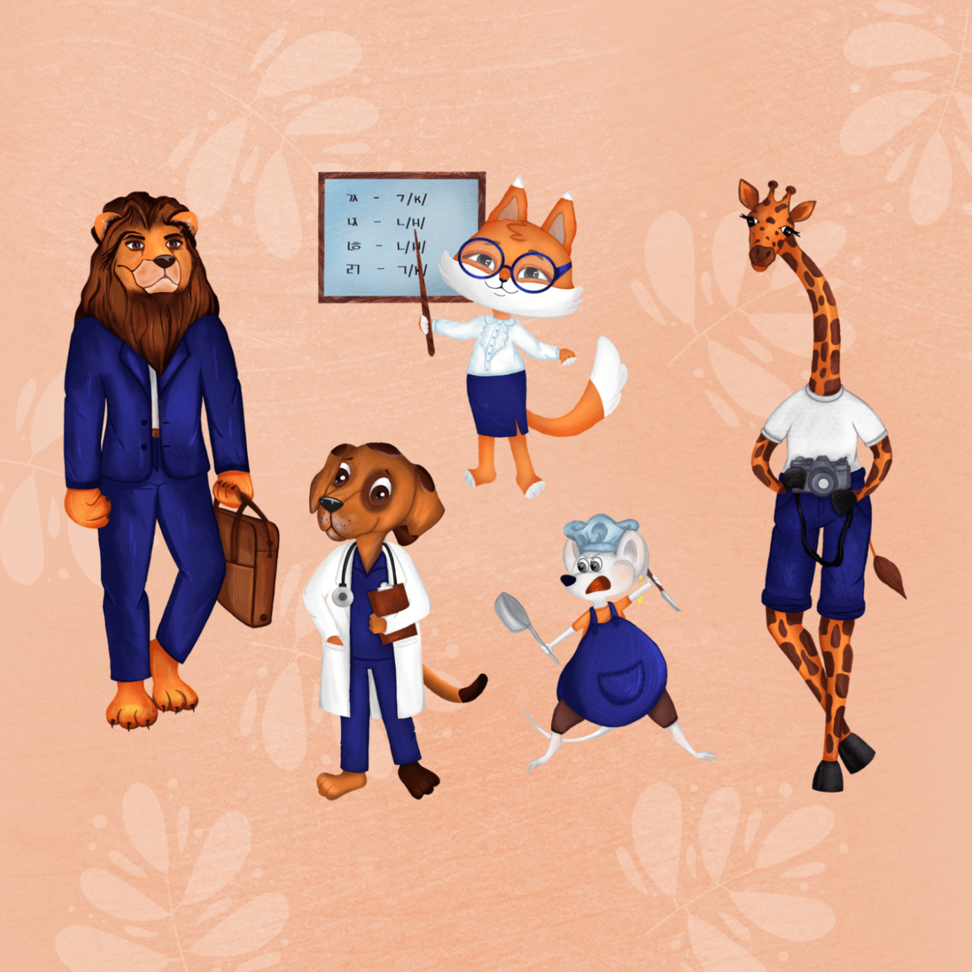 Антропоморфные животные "Профессии" — Изображение №8 — Иллюстрация на Dprofile