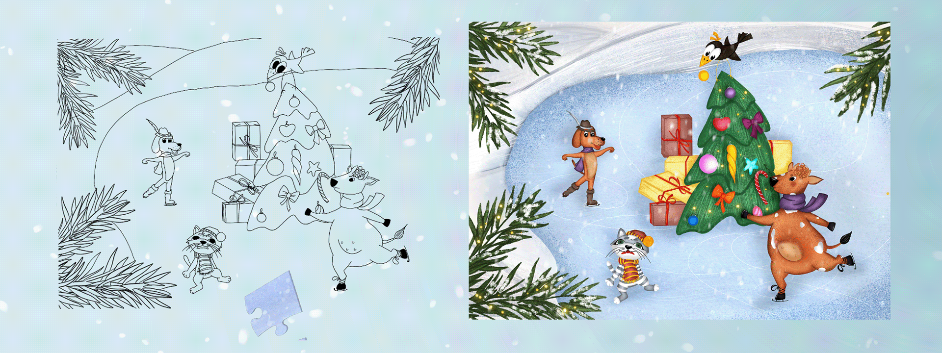 Пазлы "Простоквашино" — Изображение №4 — Иллюстрация на Dprofile