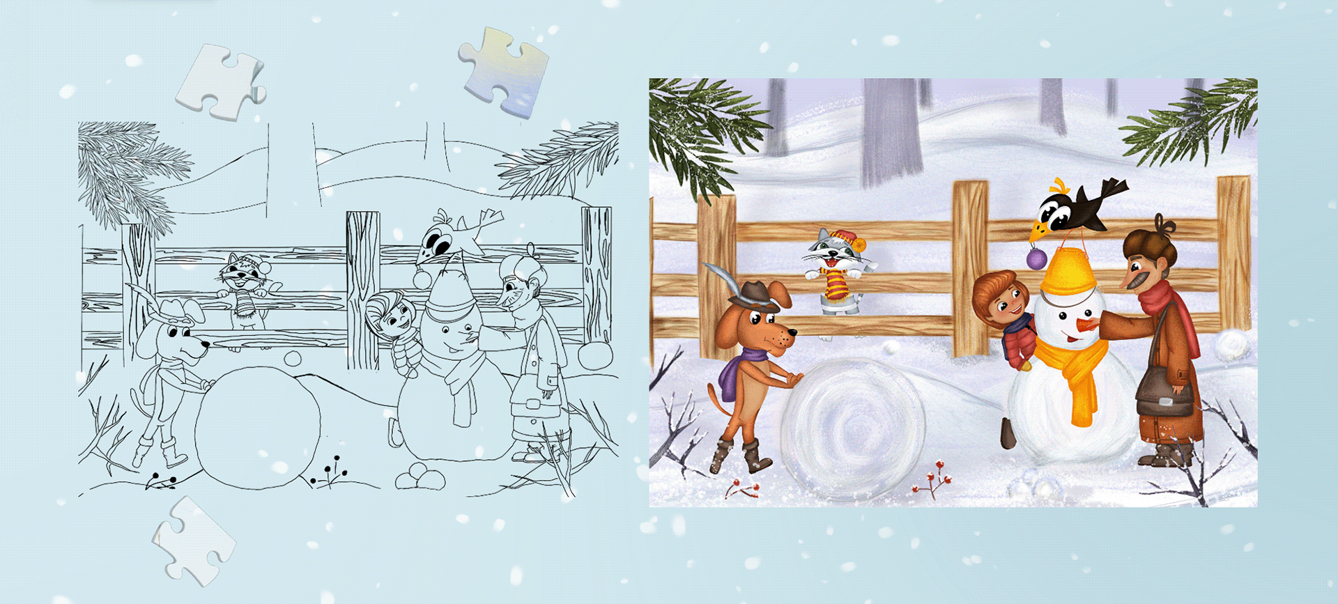 Пазлы "Простоквашино" — Изображение №6 — Иллюстрация на Dprofile